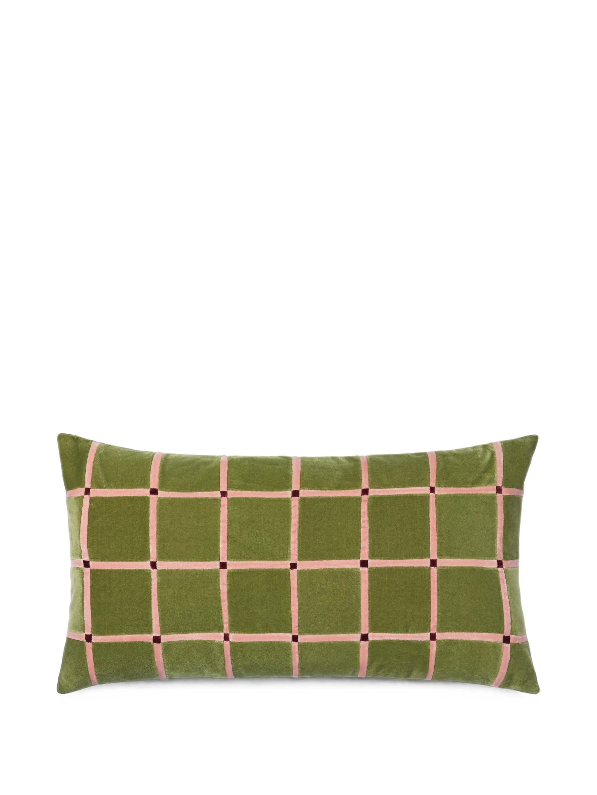 Athena checked cushion