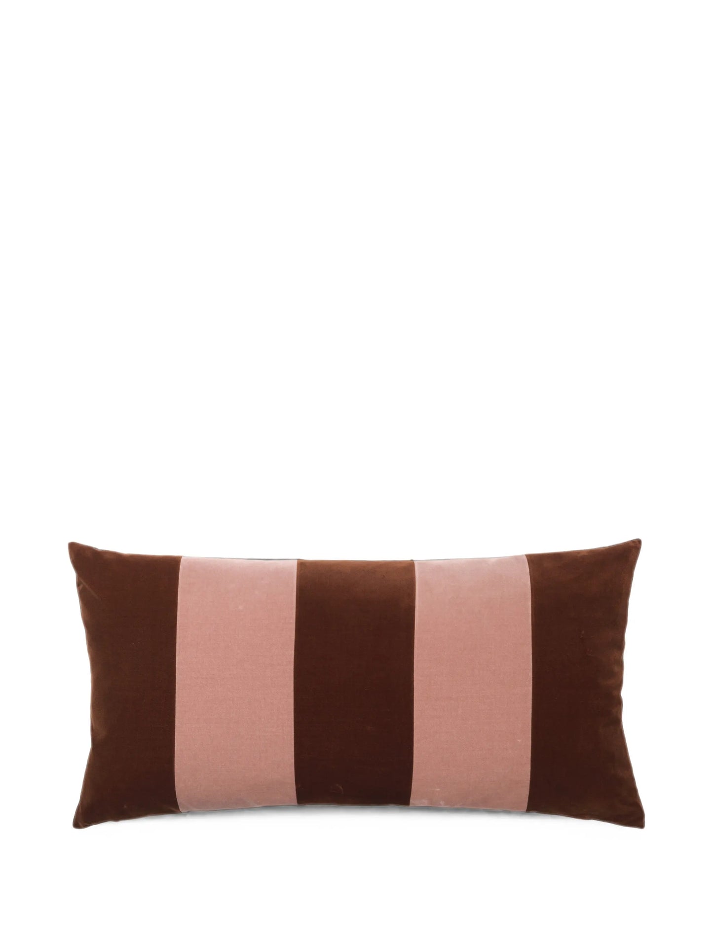 Stripe velvet cushion