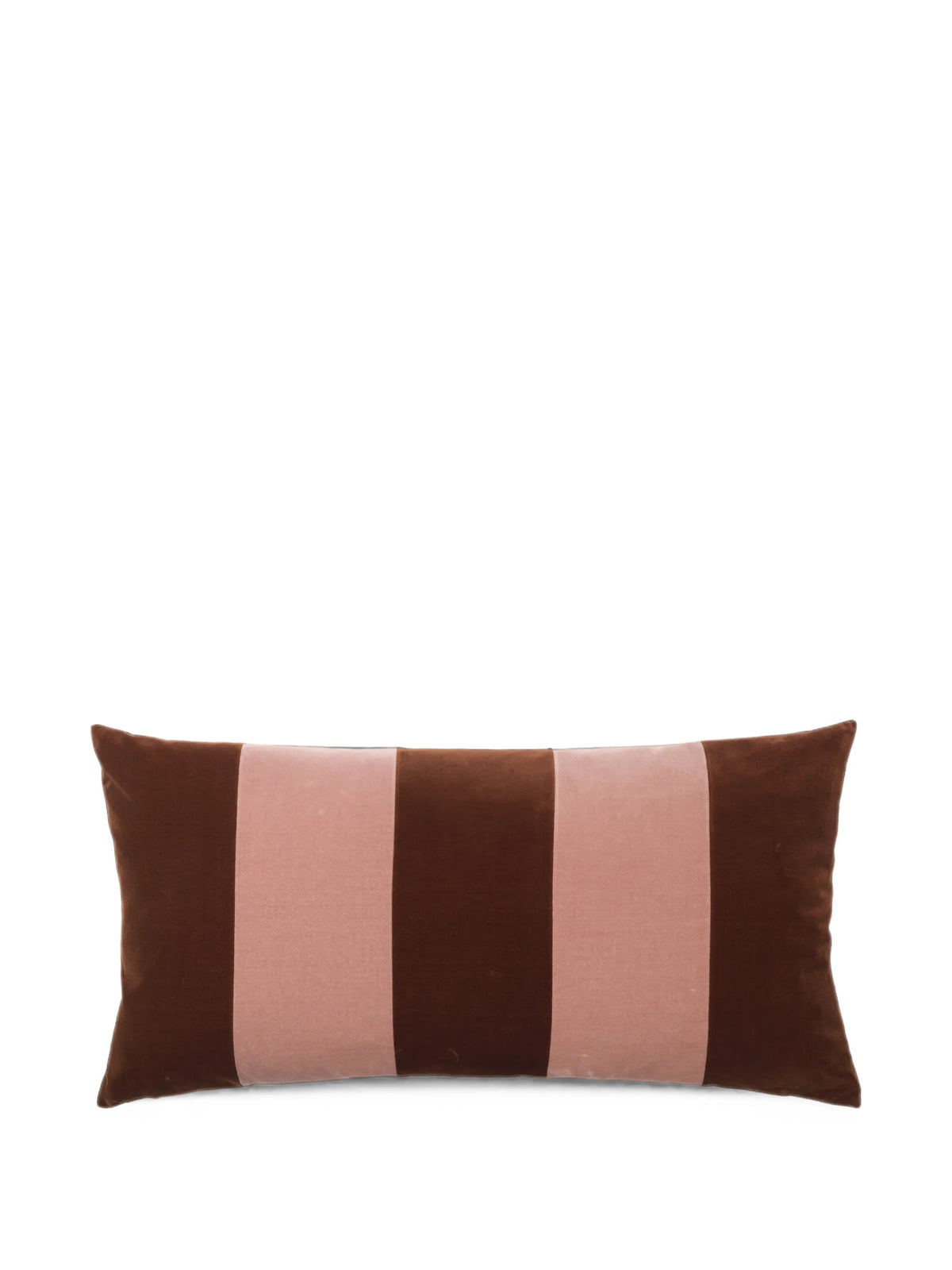 Stripe velvet cushion