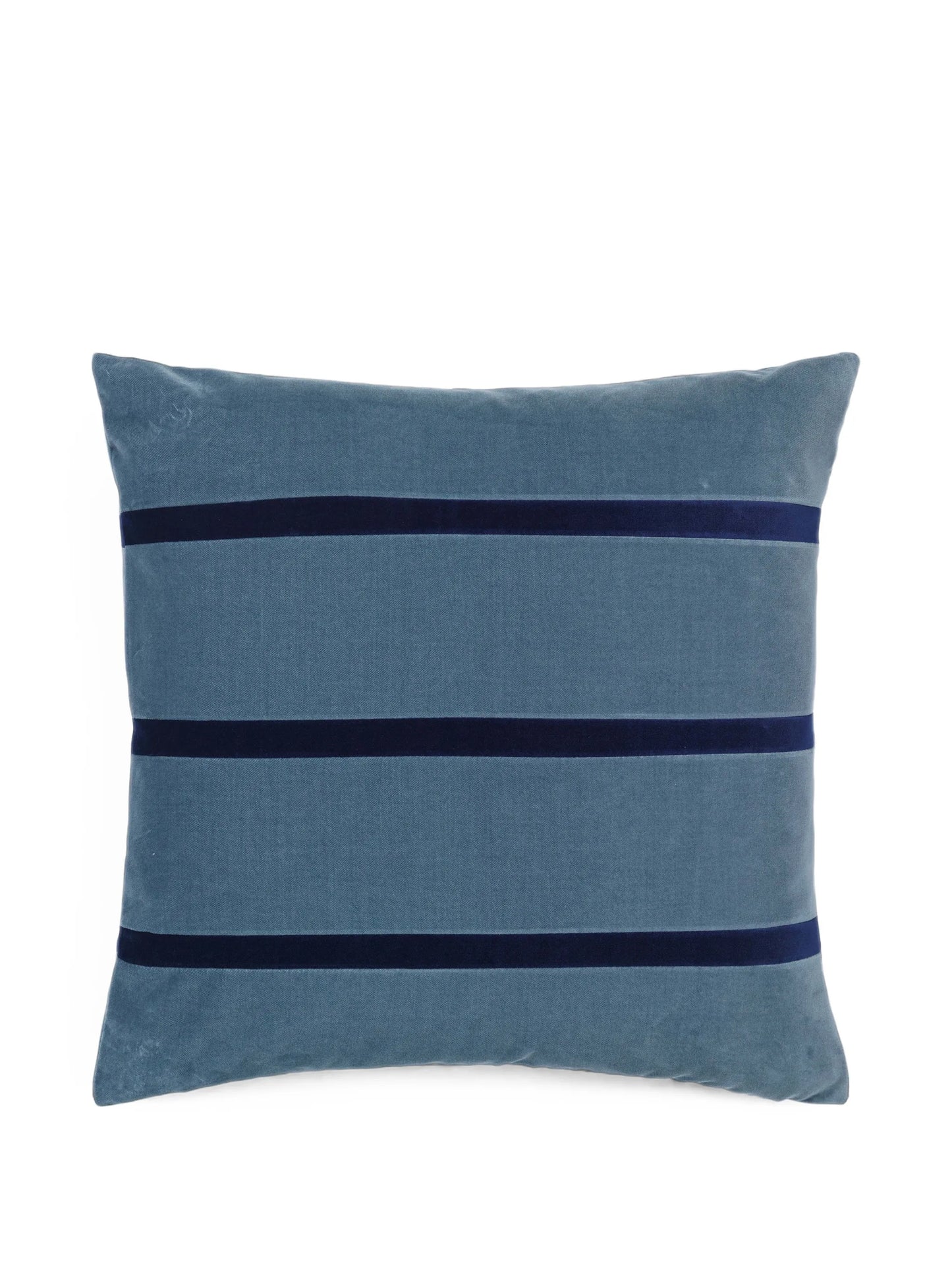 Gemma striped velvet cushion