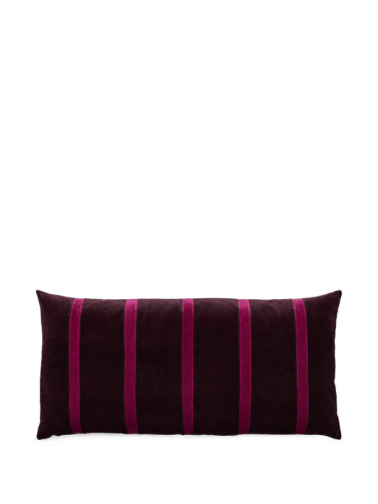 Pippa striped velvet cushion