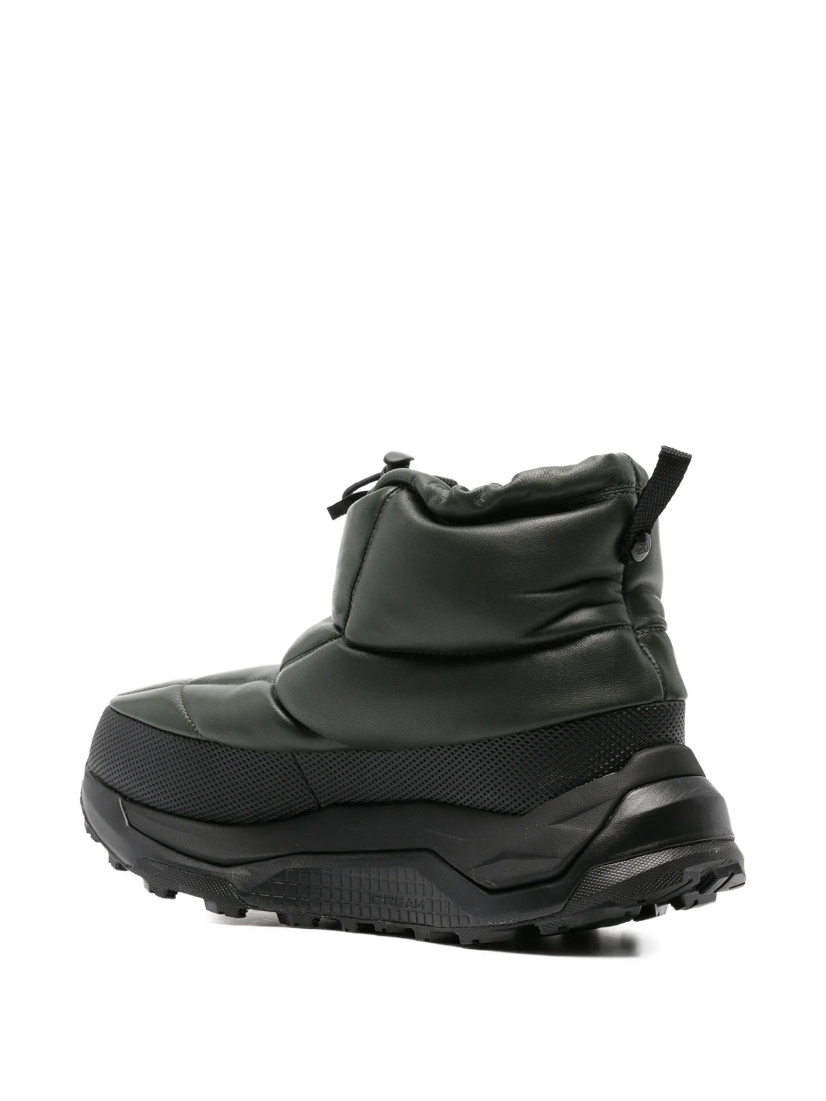 leather pack bootie hybrid