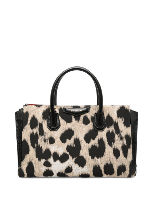 small Antigona Catchall leopard-print tote bag