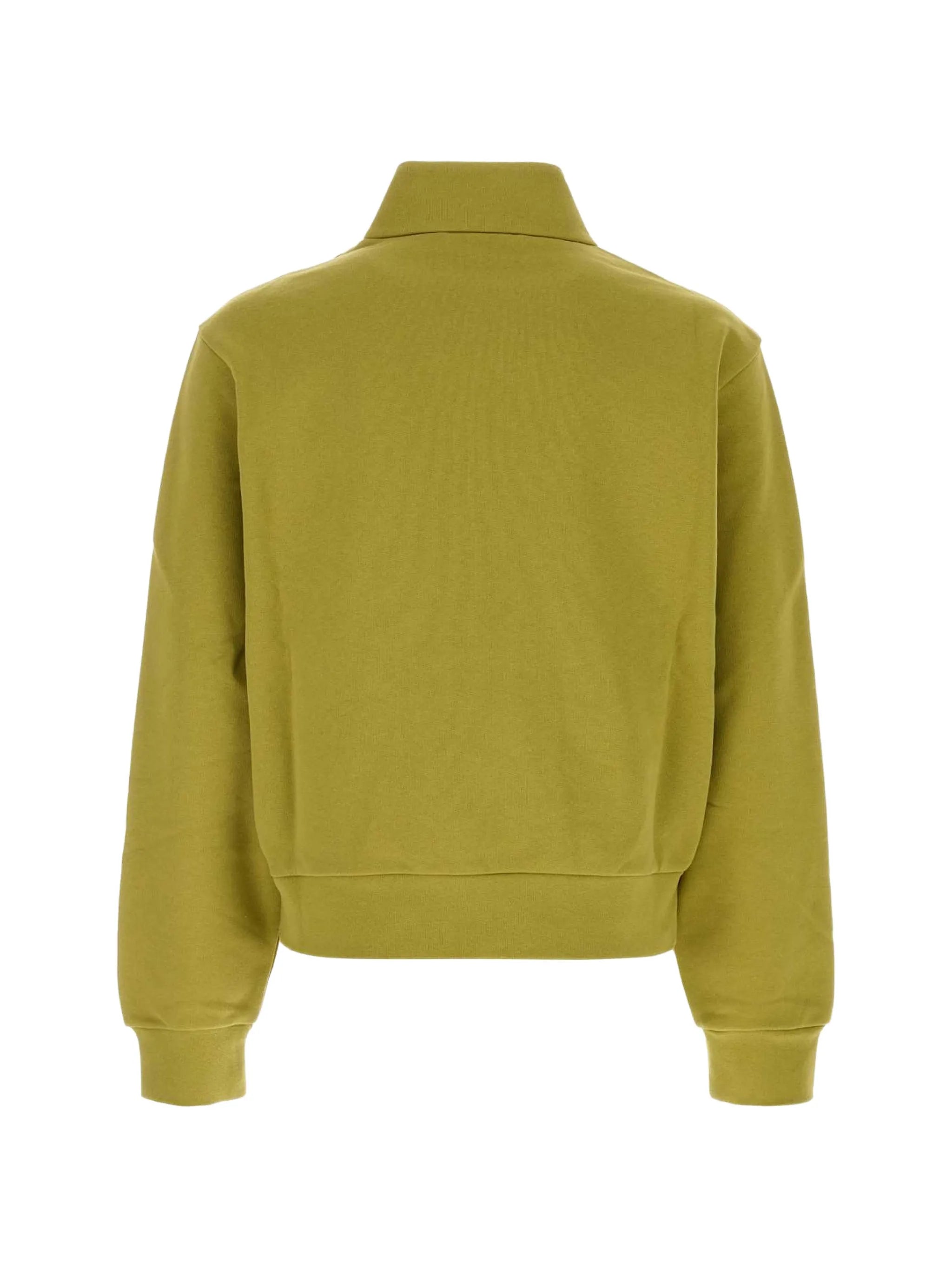 logo-patch quarter-zip sweater