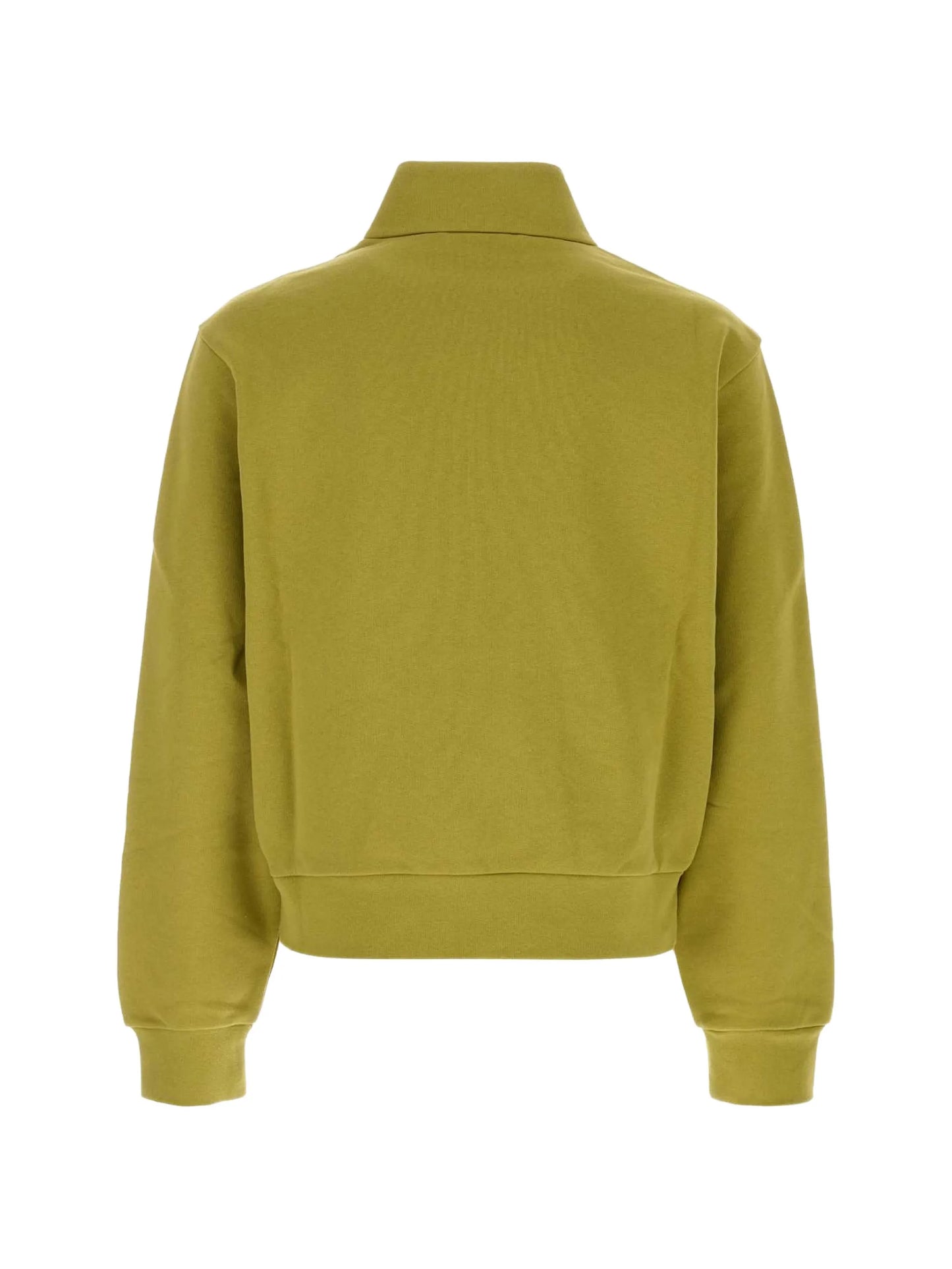 logo-patch quarter-zip sweater