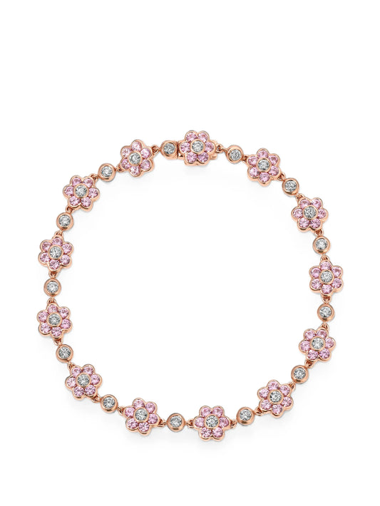 small Flora pink sapphire and diamond bracelet
