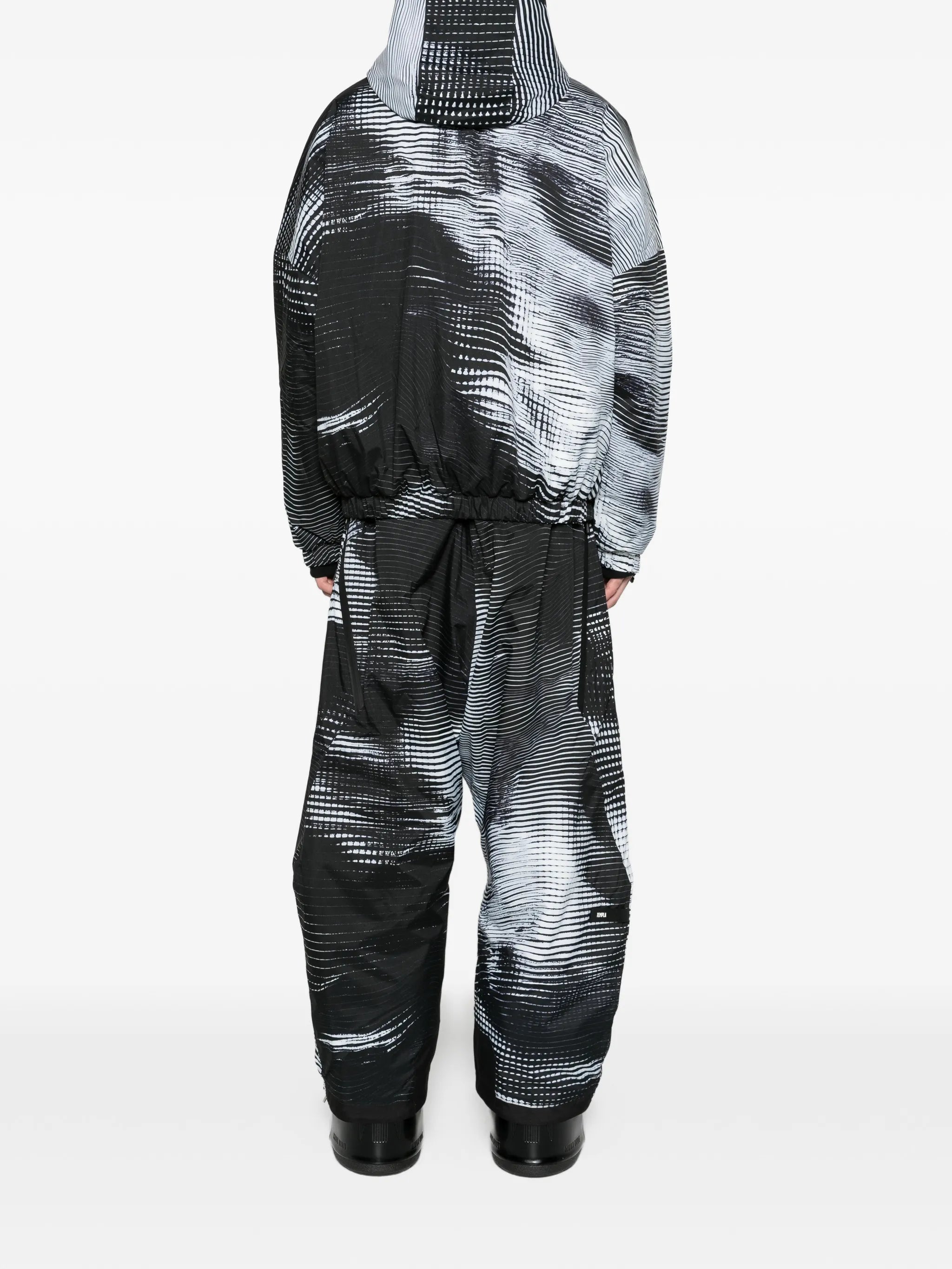 Dysydent vector-print bomber jacket
