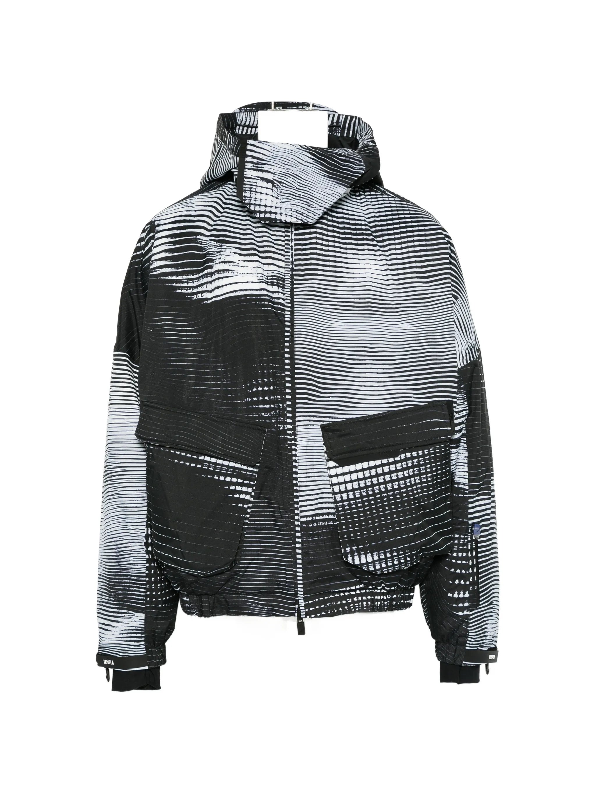 Dysydent vector-print bomber jacket