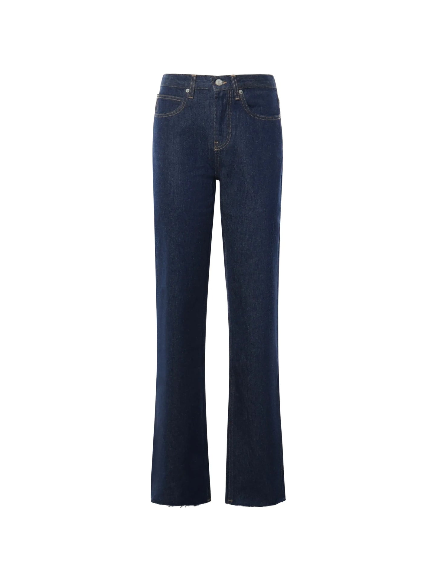 Dalston raw-edge straight-leg jeans