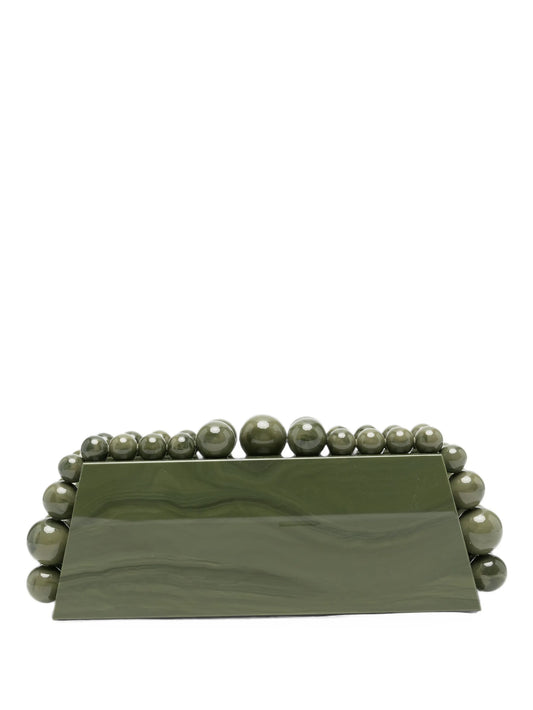 Eos Lungo marbled clutch bag
