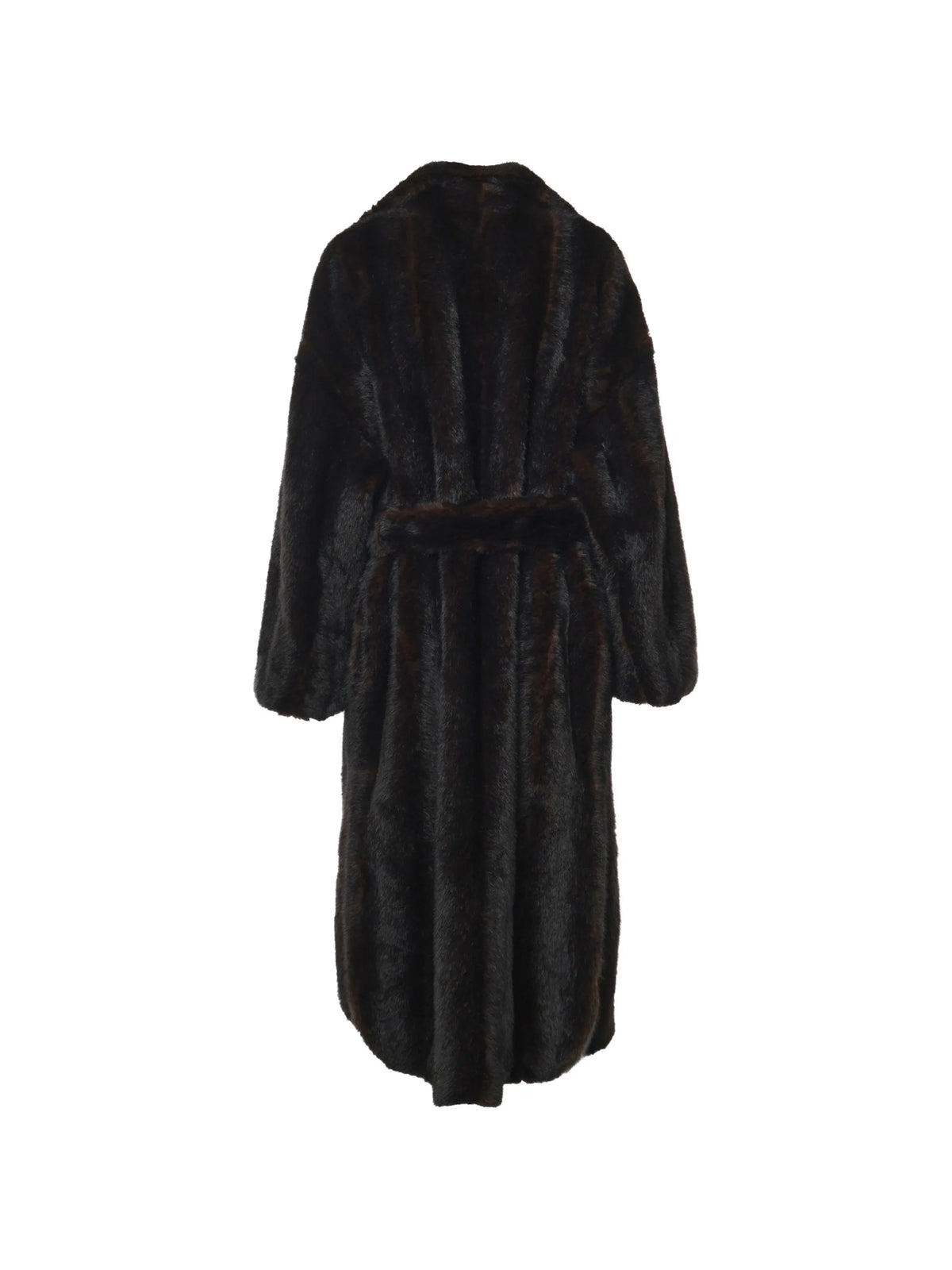 wide-lapel belted coat