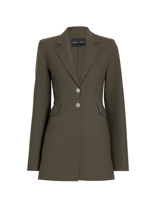 Maera jacket in bi-stretch double wool