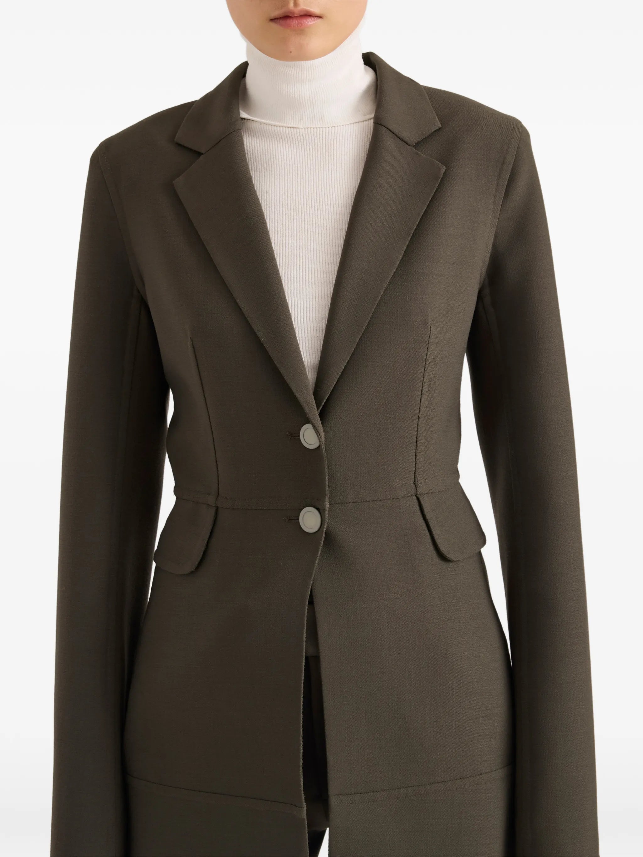 Maera jacket in bi-stretch double wool