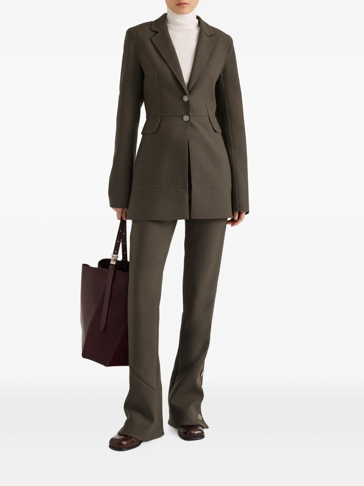 Maera jacket in bi-stretch double wool