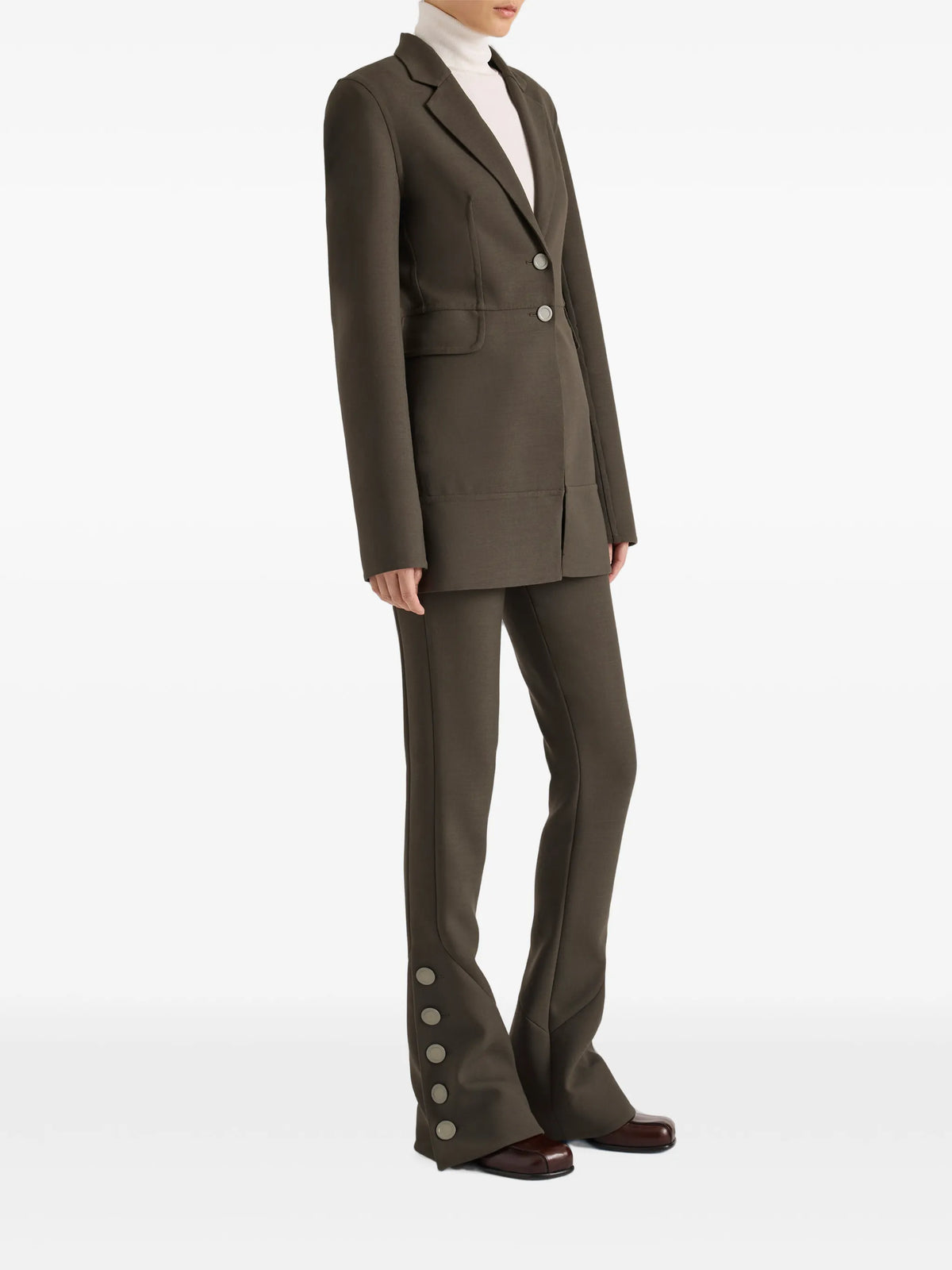 Maera jacket in bi-stretch double wool
