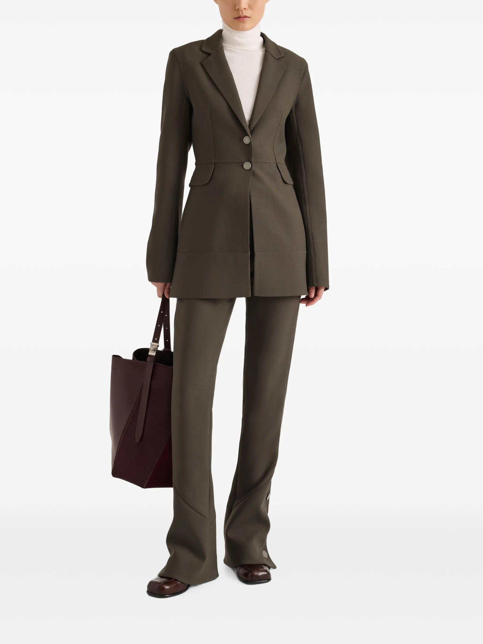 Althea pants in bi-stretch double wool
