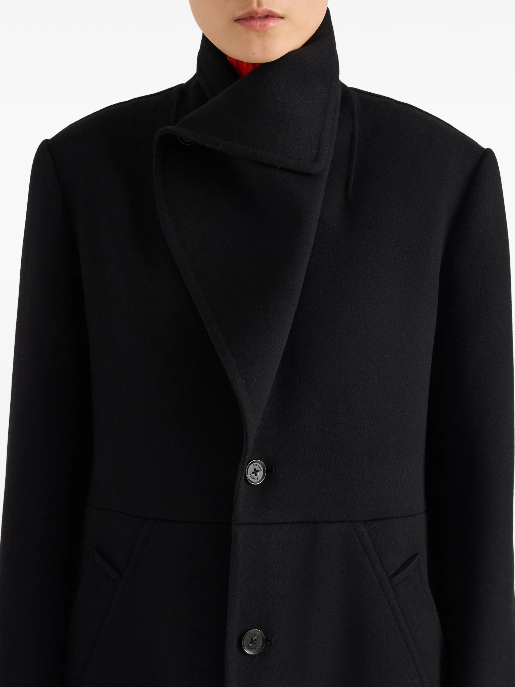 Alix coat in compact melton wool