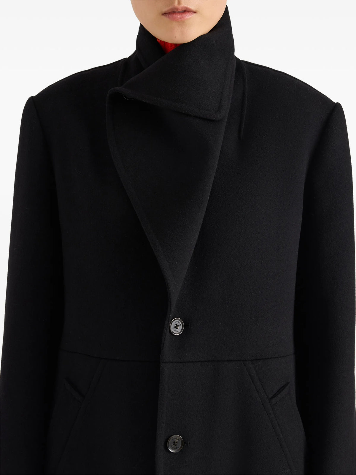 Alix coat in compact melton wool