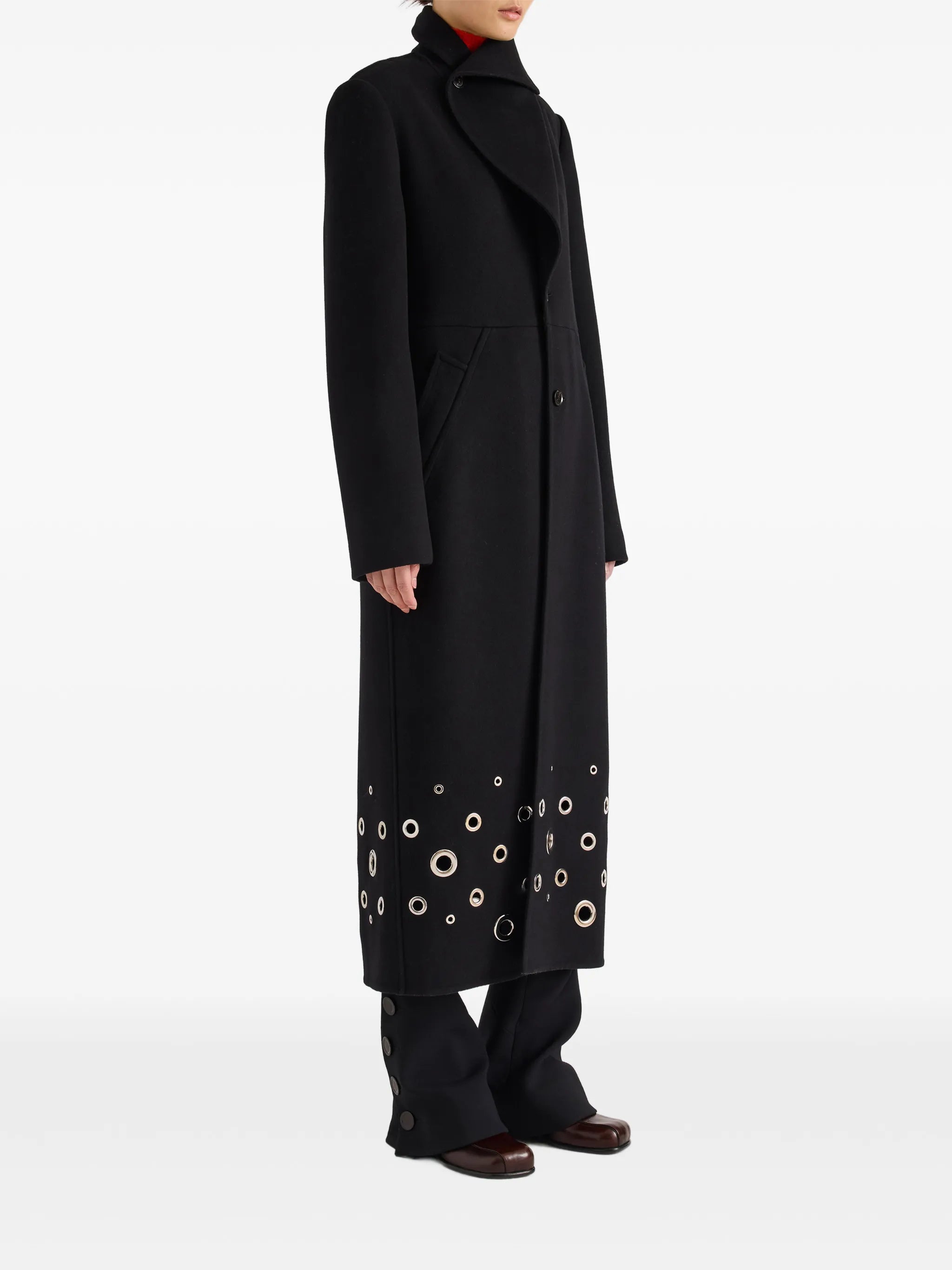 Alix coat in compact melton wool