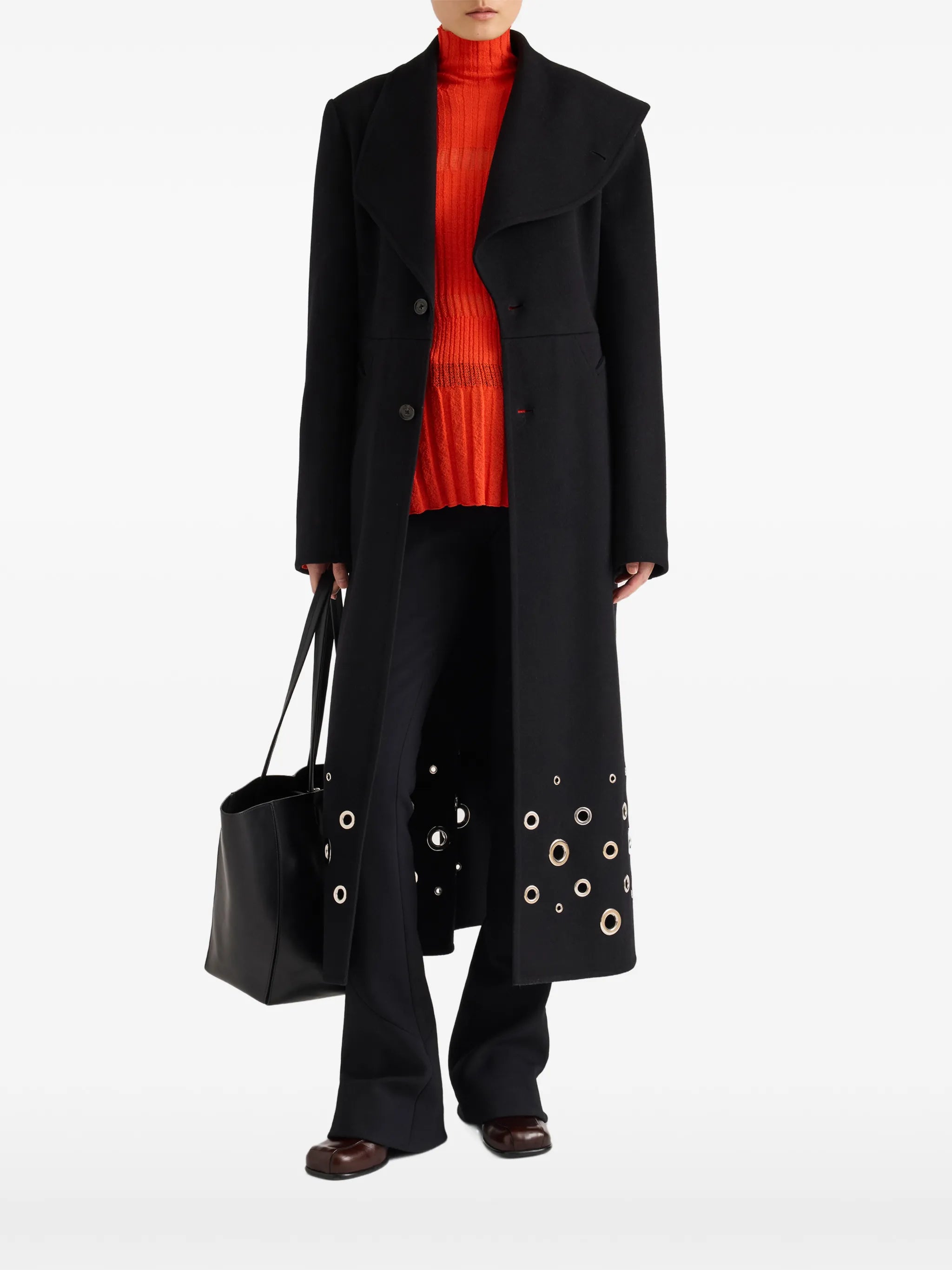Alix coat in compact melton wool