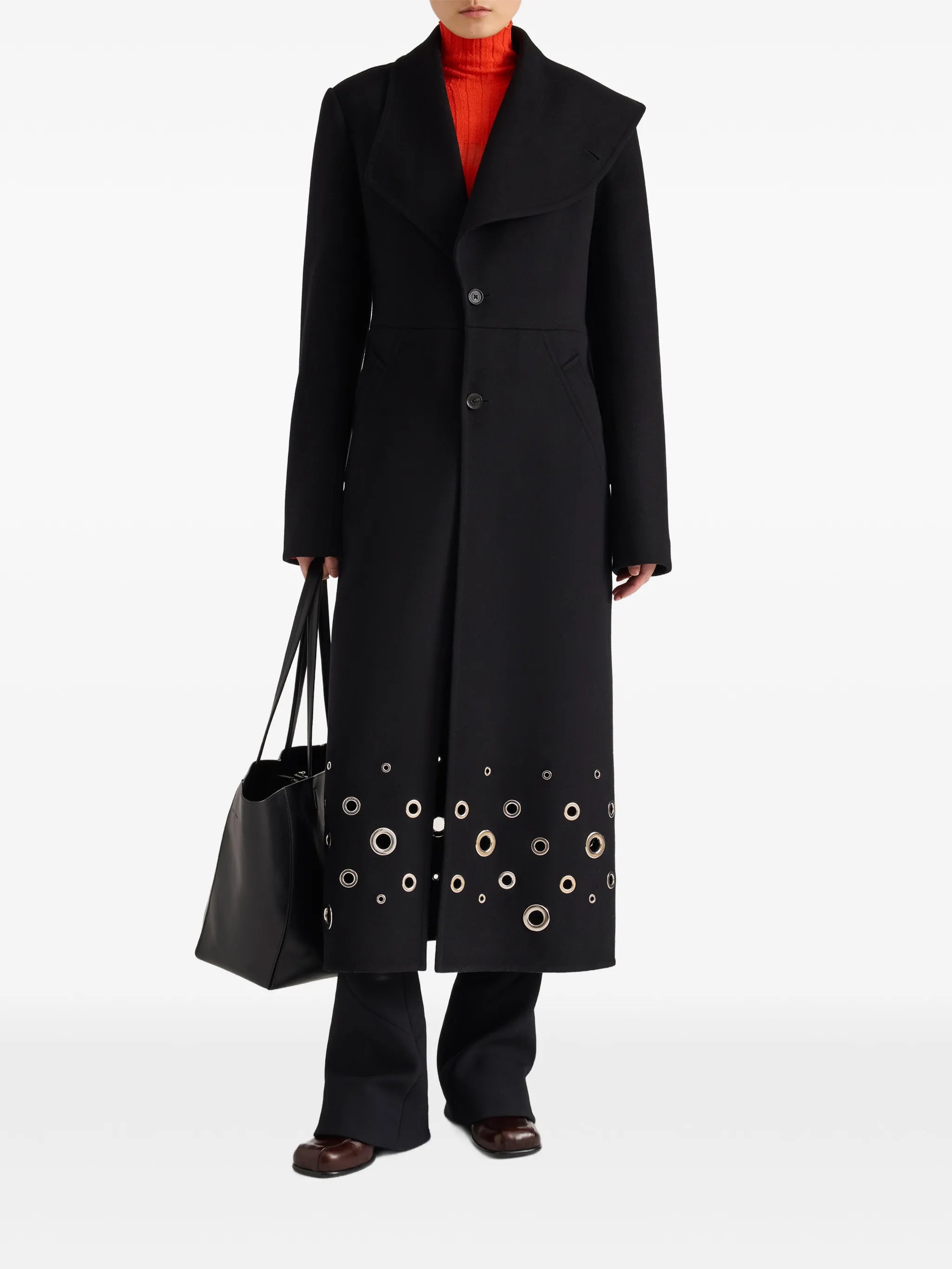 Alix coat in compact melton wool