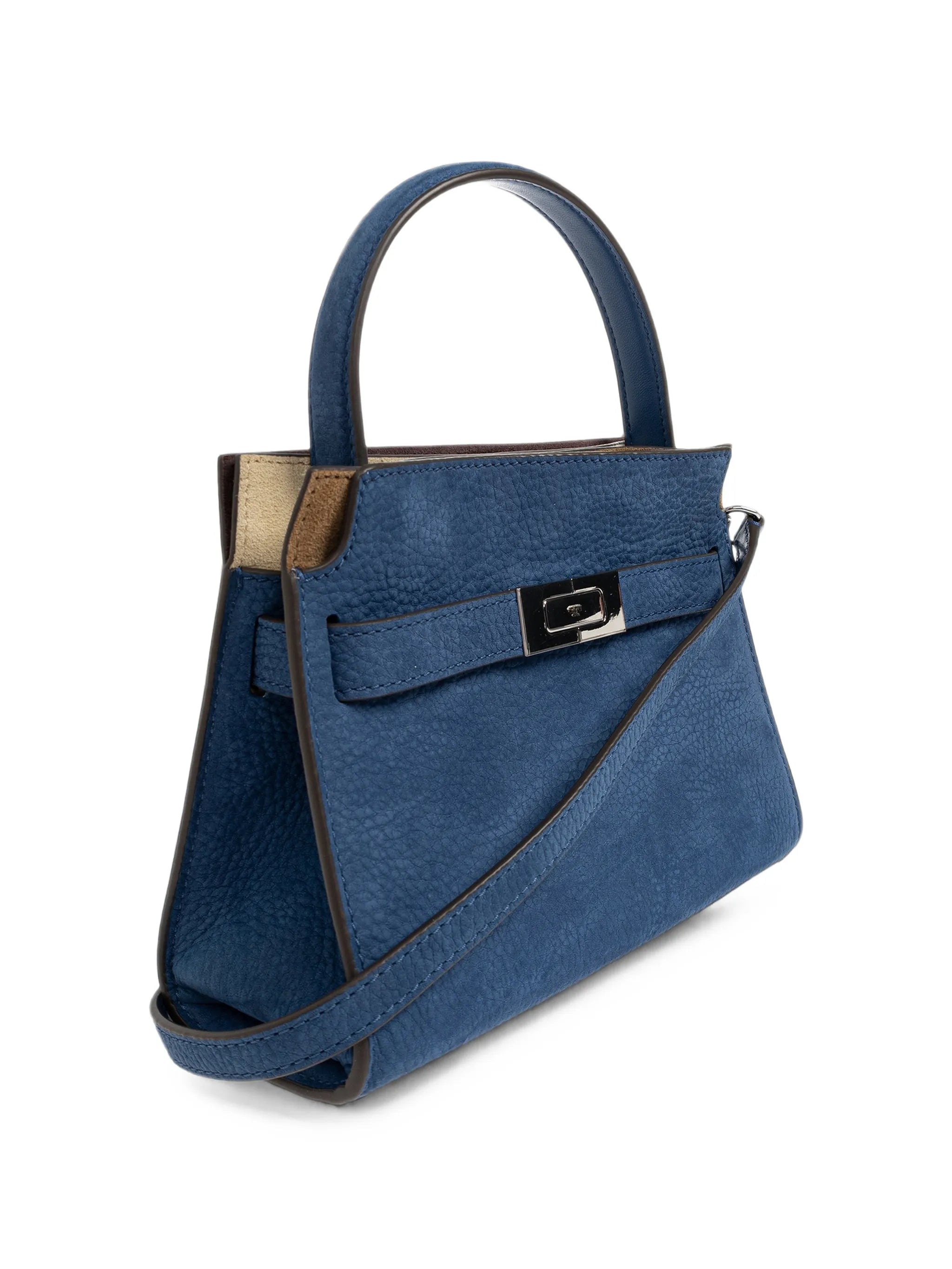 petite Lee Radziwill nubuck double bag