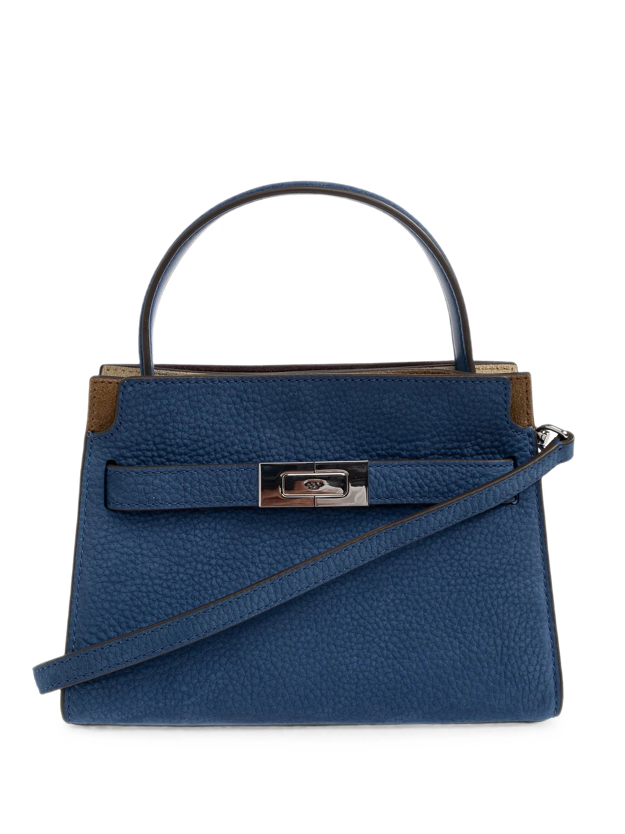 petite Lee Radziwill nubuck double bag