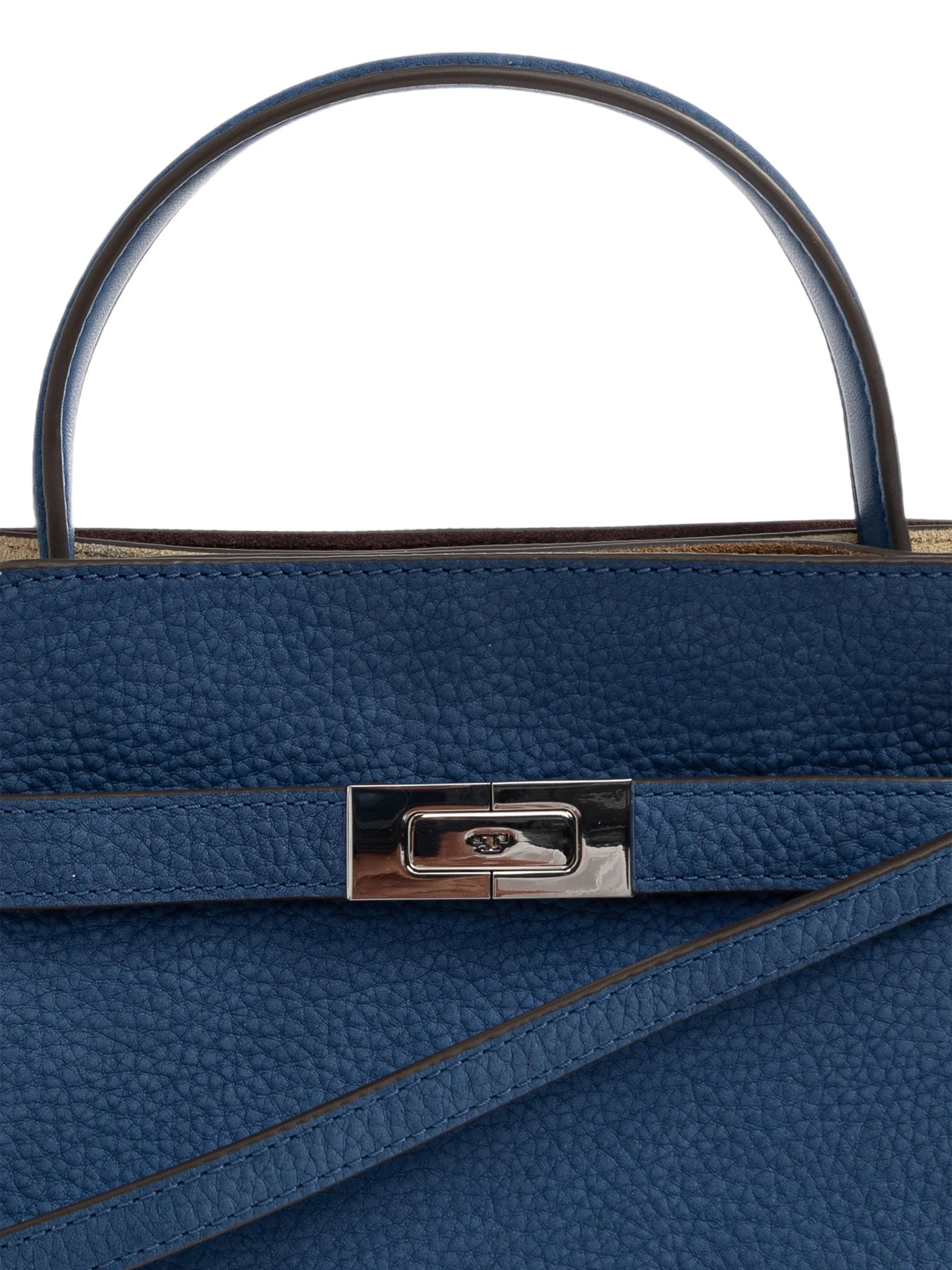petite Lee Radziwill nubuck double bag