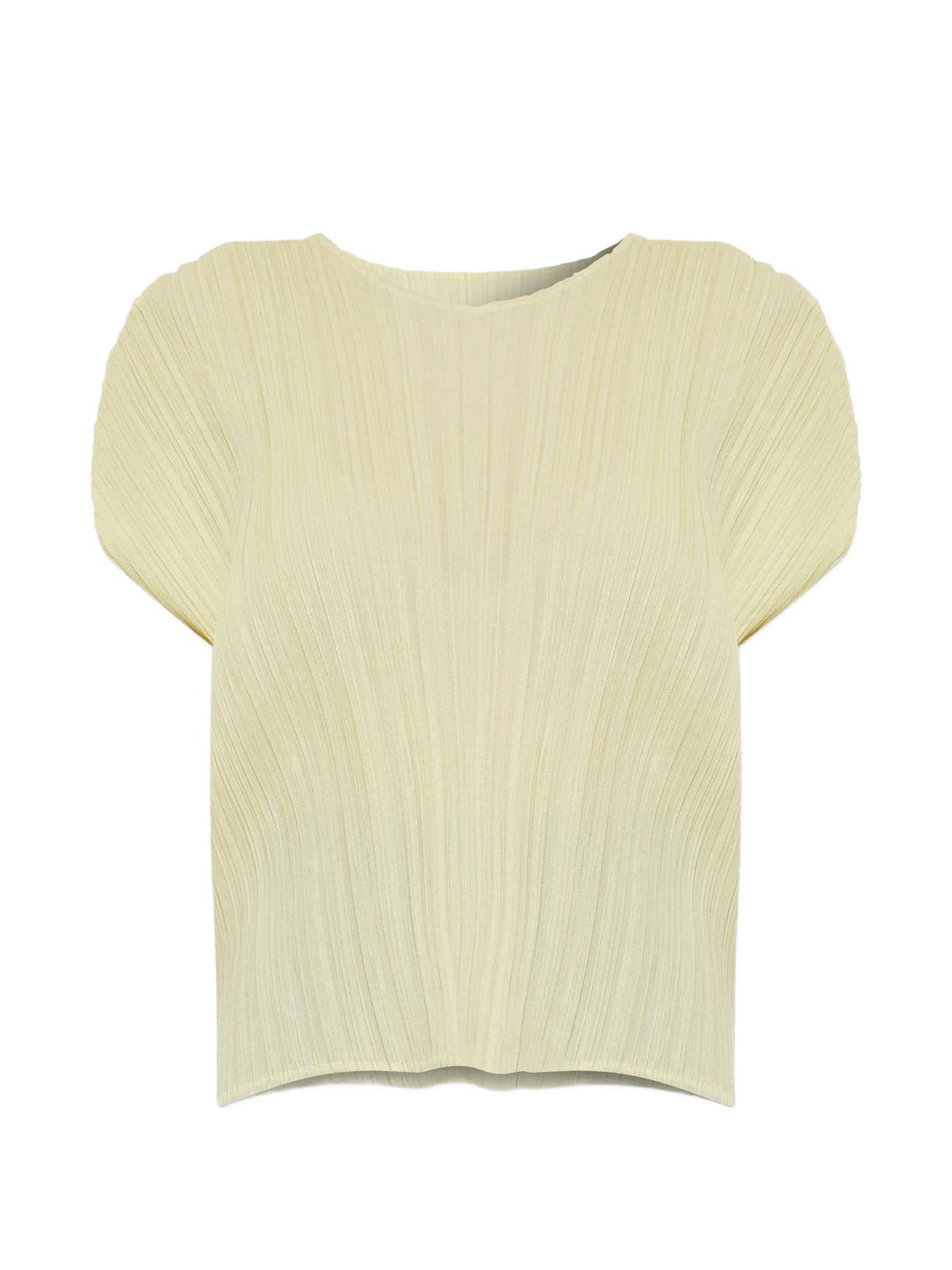 Monthly Colors: July pleated cap-sleeve top