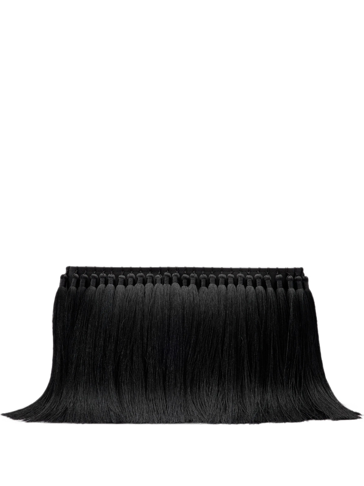 tassel boxy clutch bag