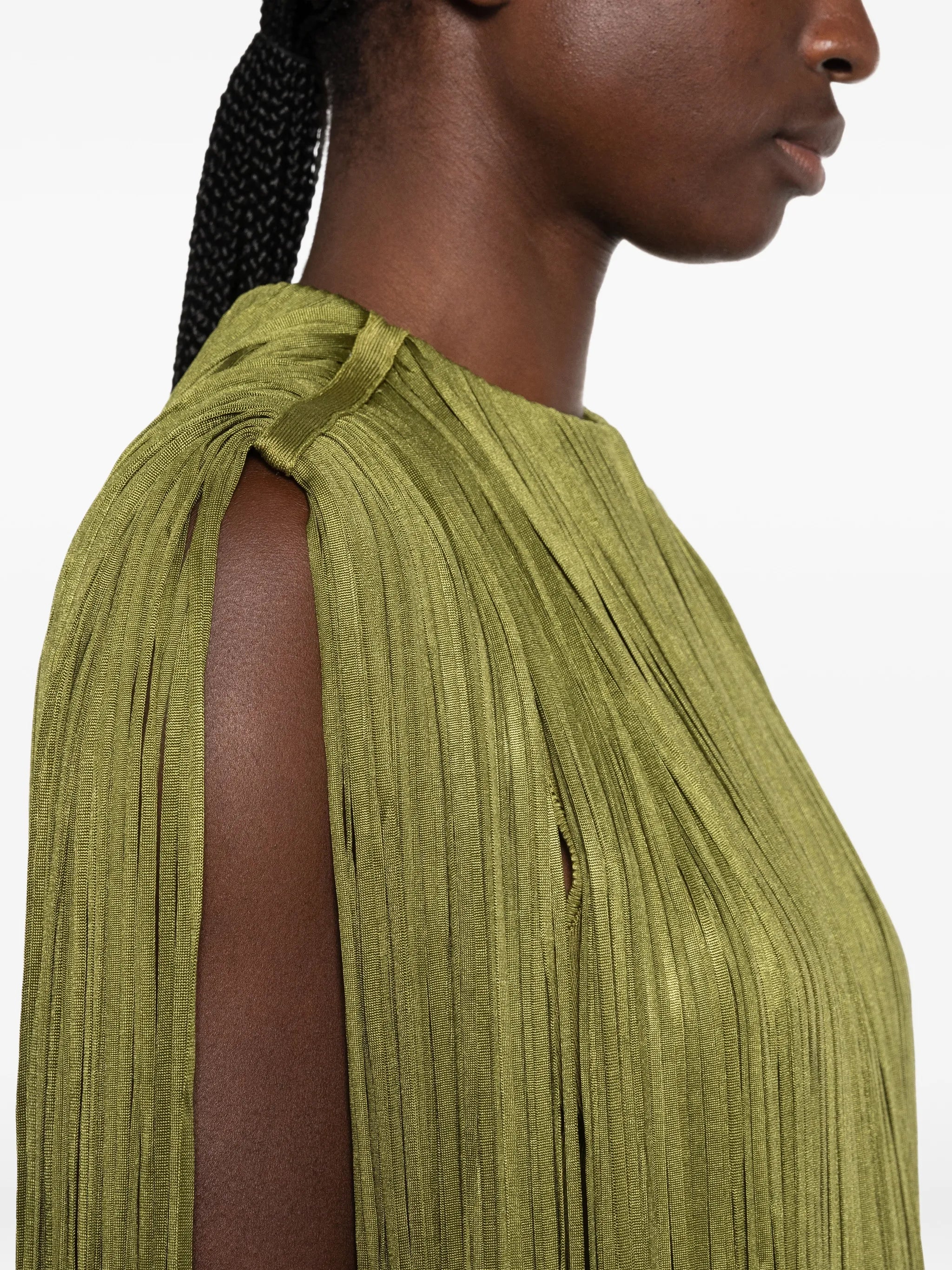 Monica fringe-embellished mini dress