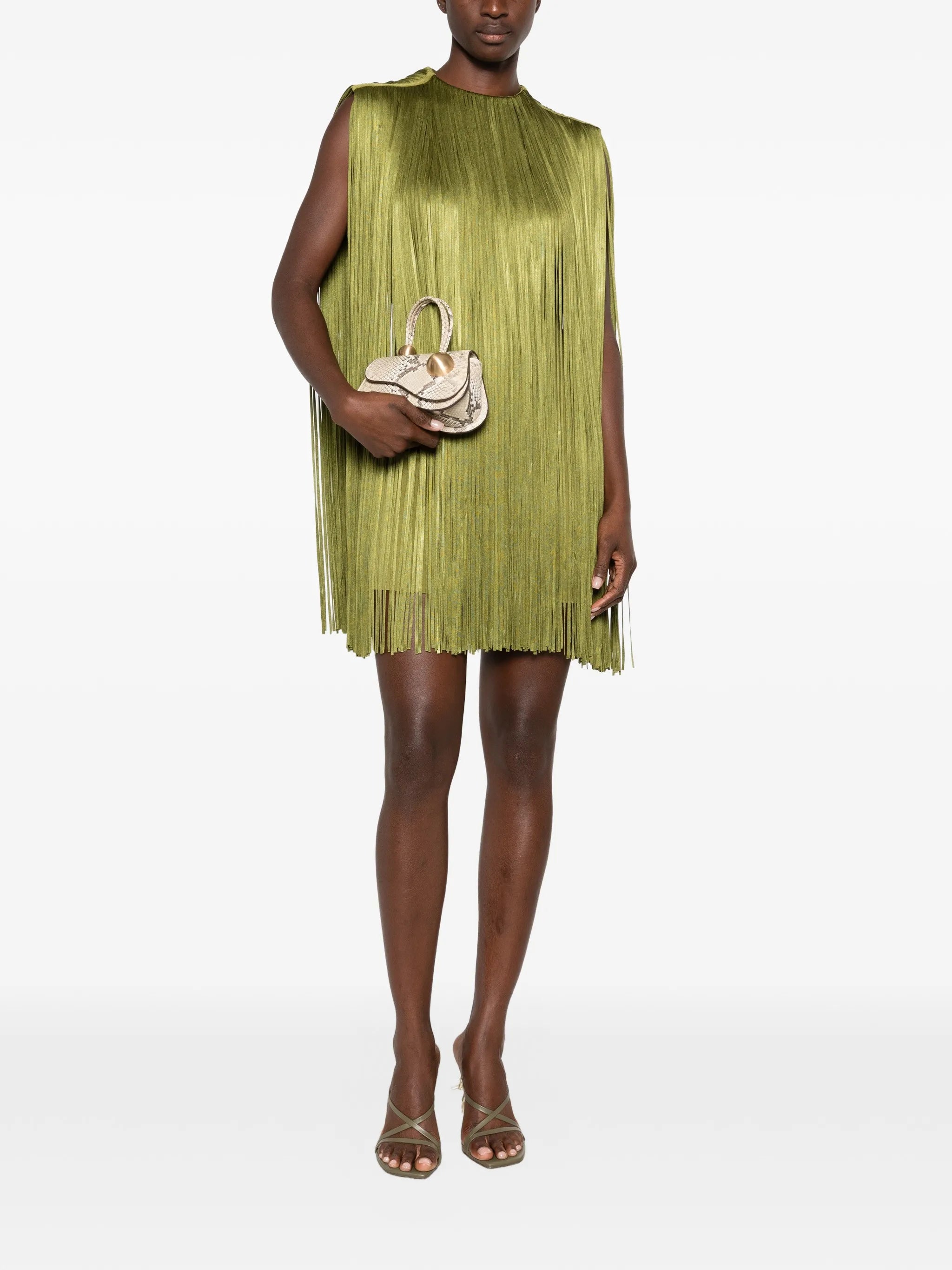 Monica fringe-embellished mini dress