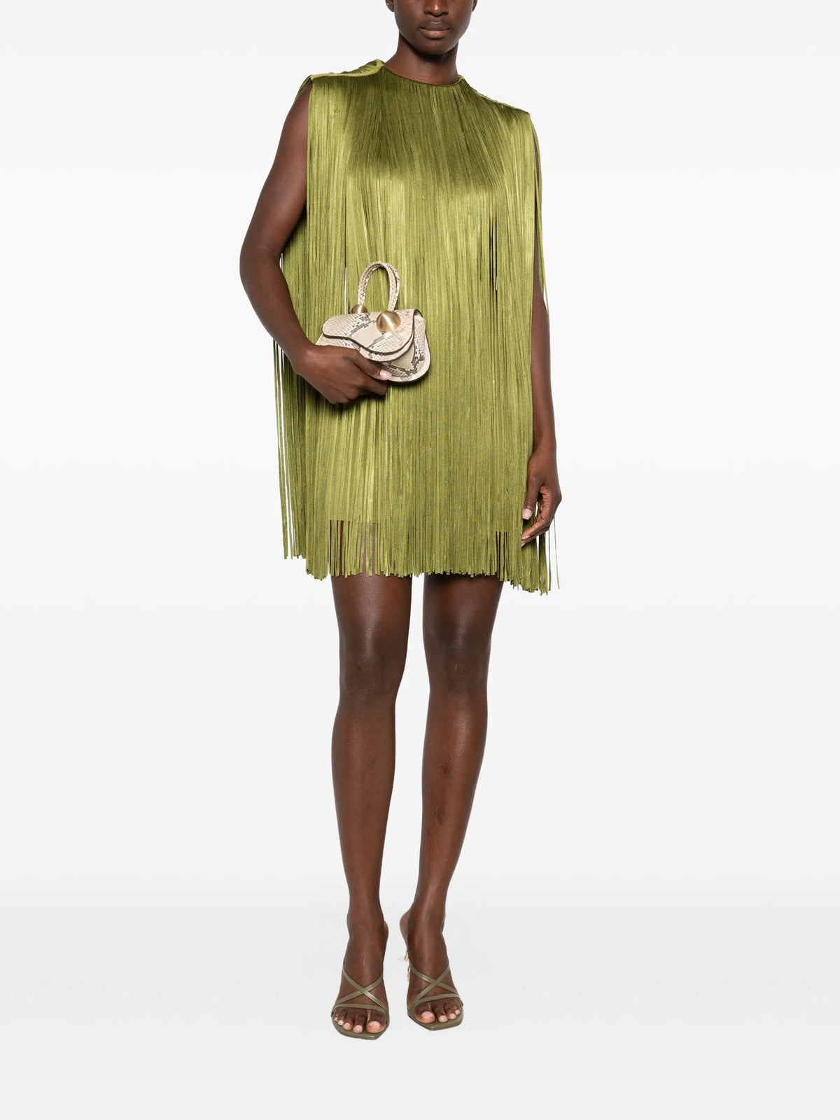 Monica fringe-embellished mini dress