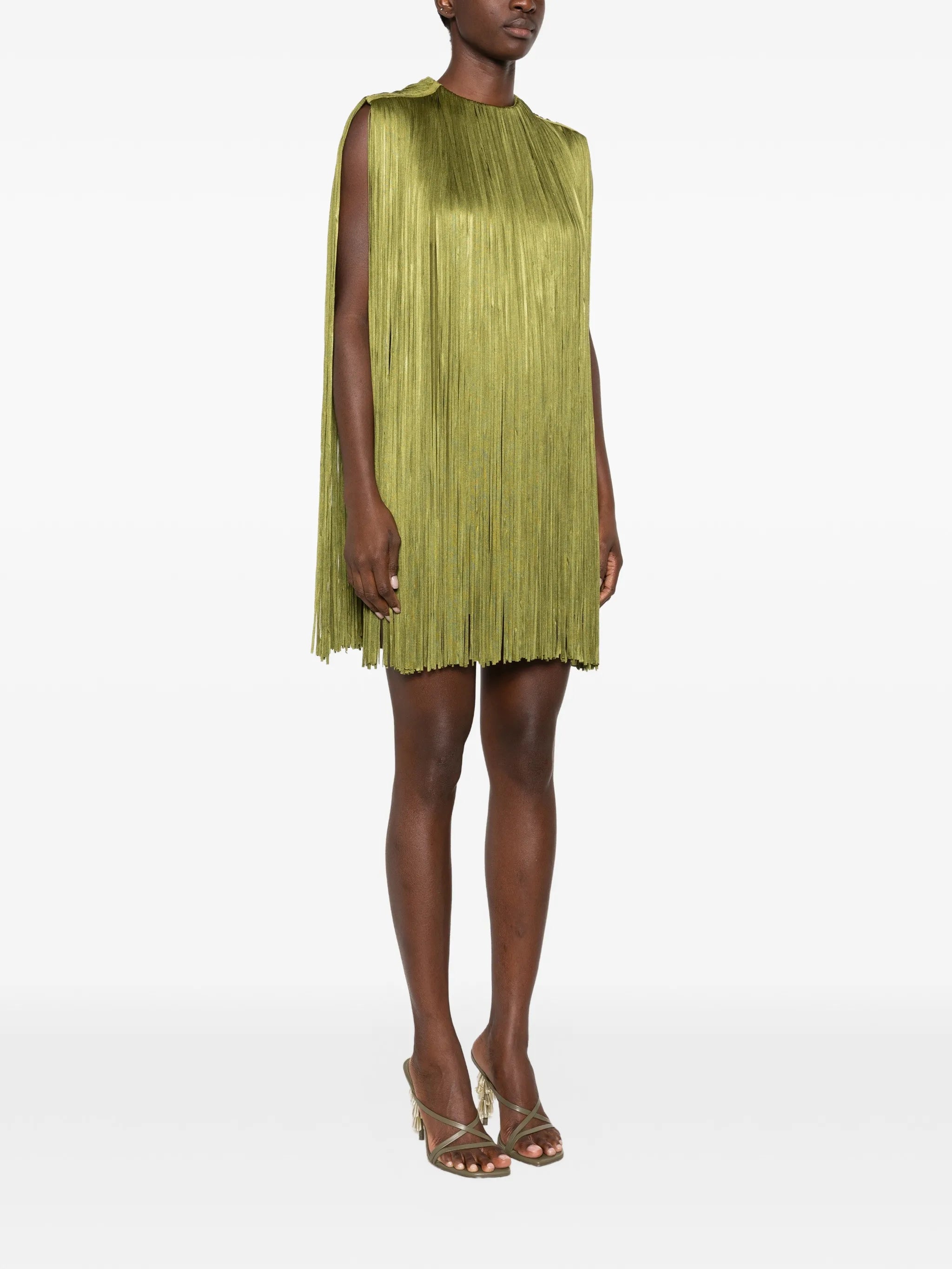 Monica fringe-embellished mini dress