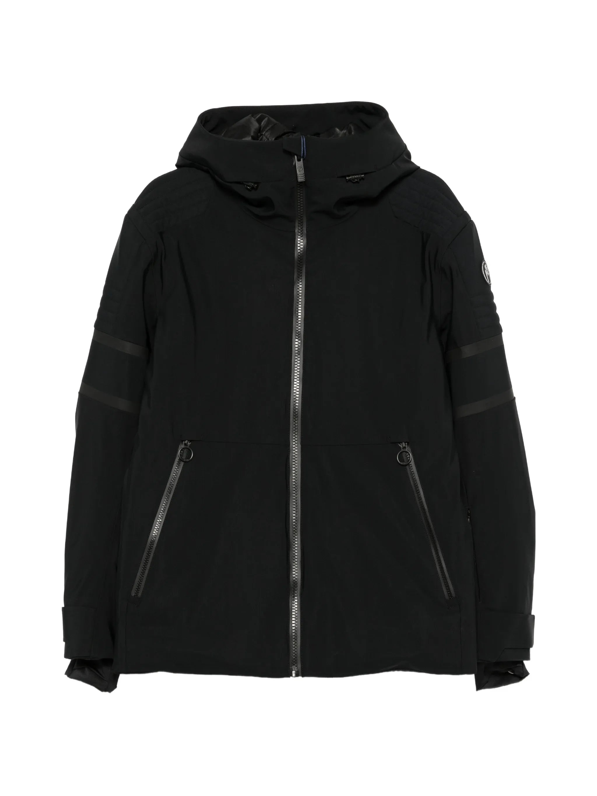 Amwo logo-patch ski jacket
