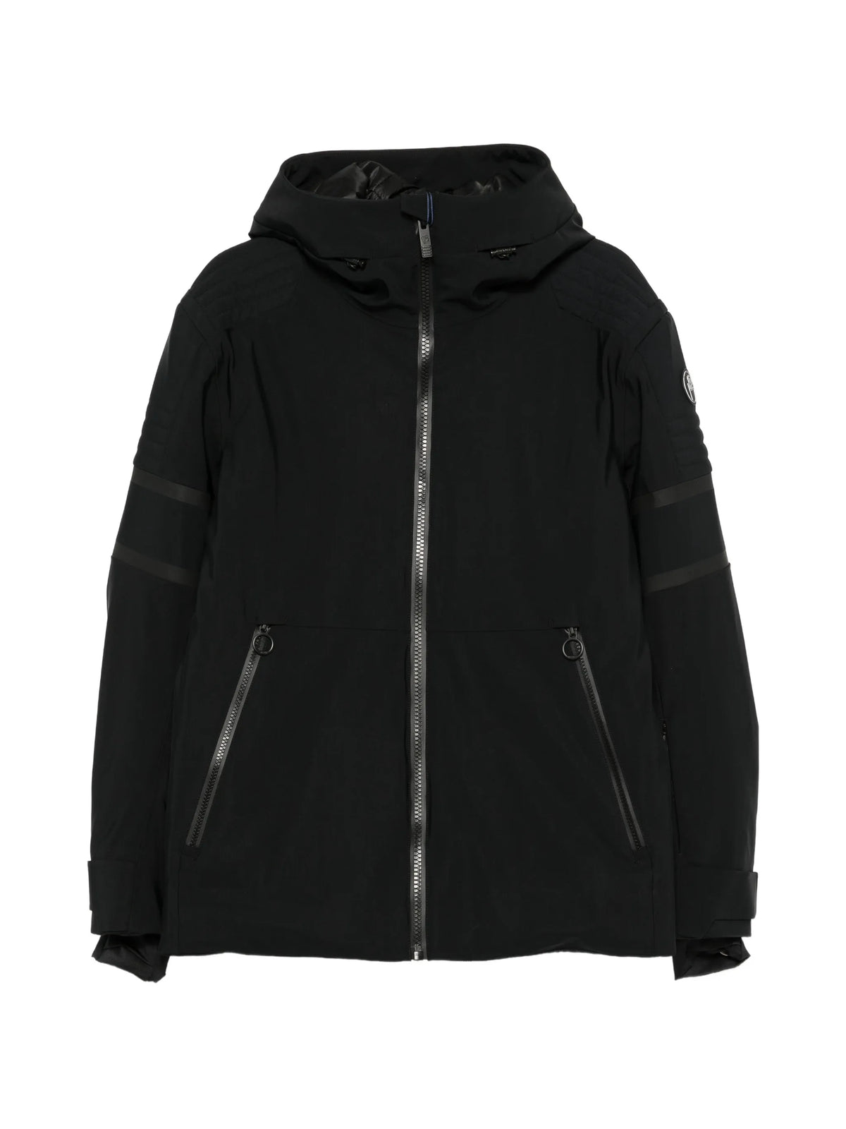 Amwo logo-patch ski jacket