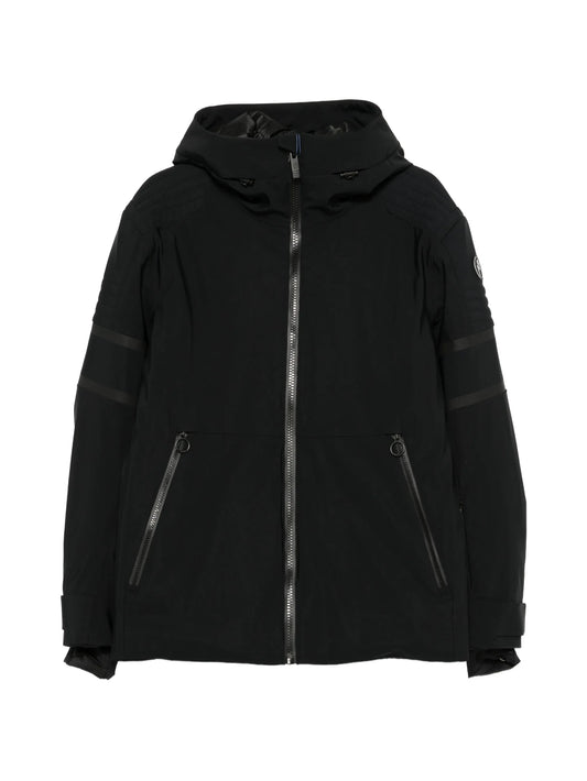 Amwo logo-patch ski jacket