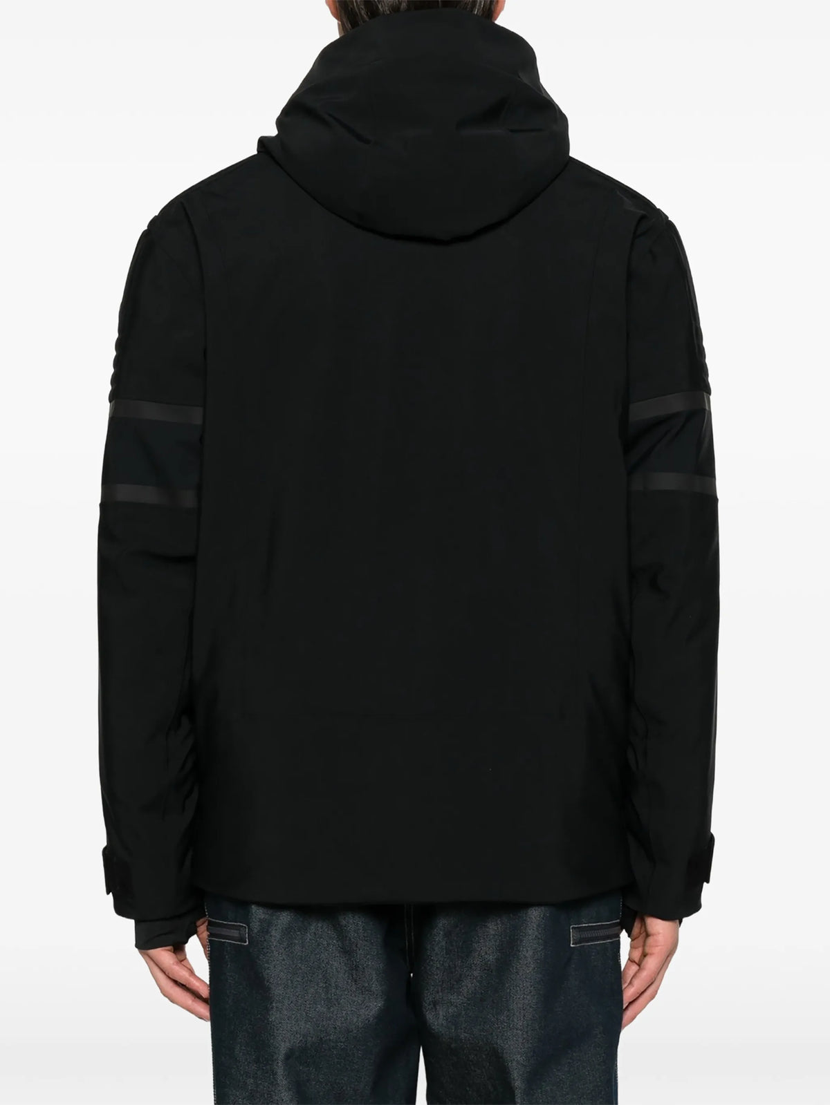 Amwo logo-patch ski jacket