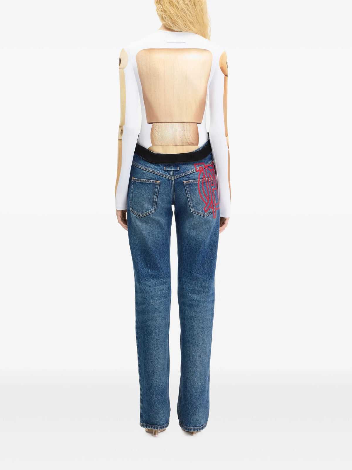 Le top wooden-body T-shirt