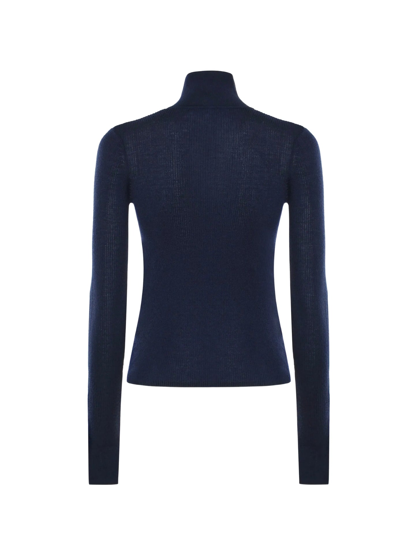 Sade ribbed-knit zip-up sweater