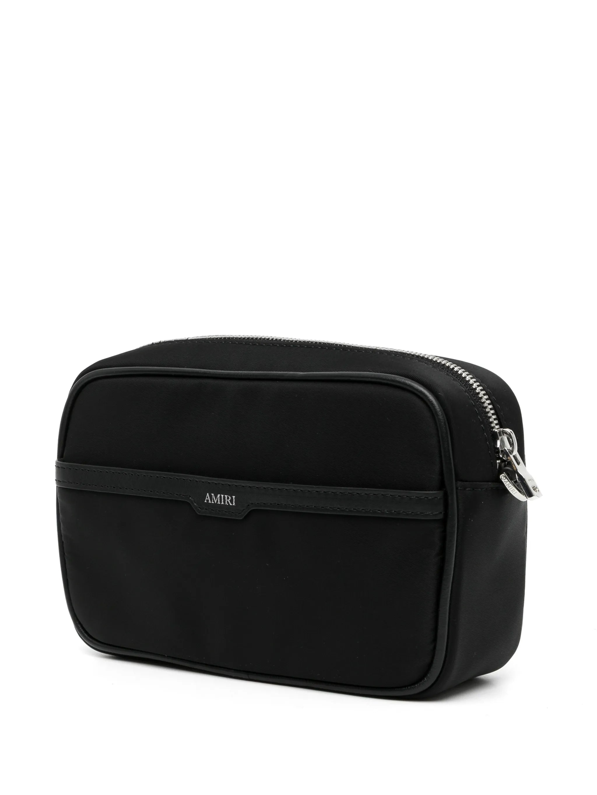 logo-embroidered camera bag