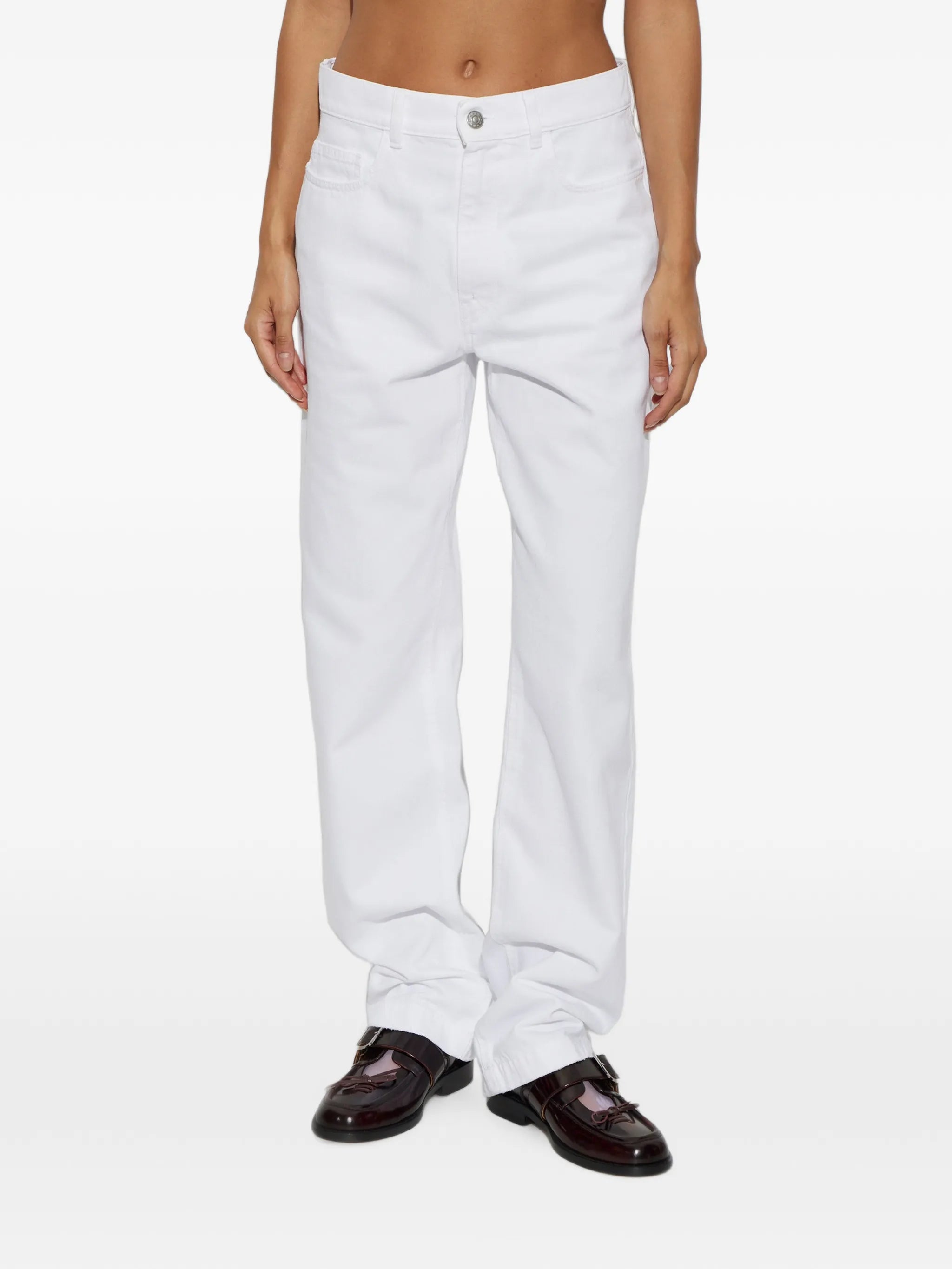 straight-leg jeans