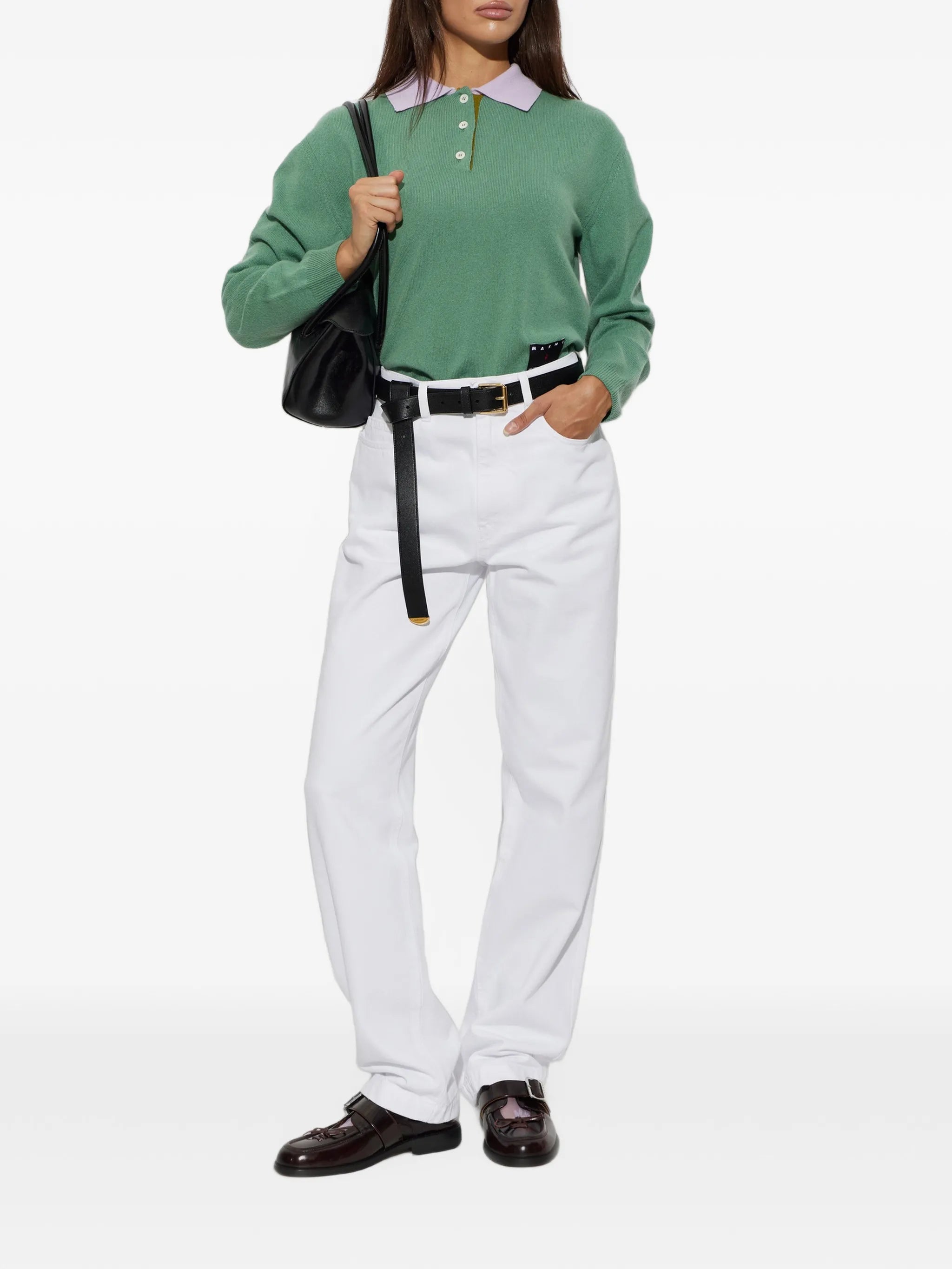 straight-leg jeans