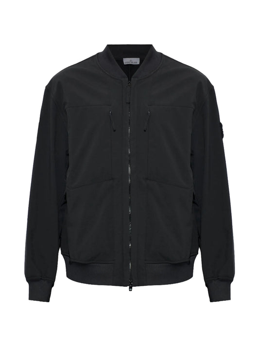 logo-patch hooded jacket