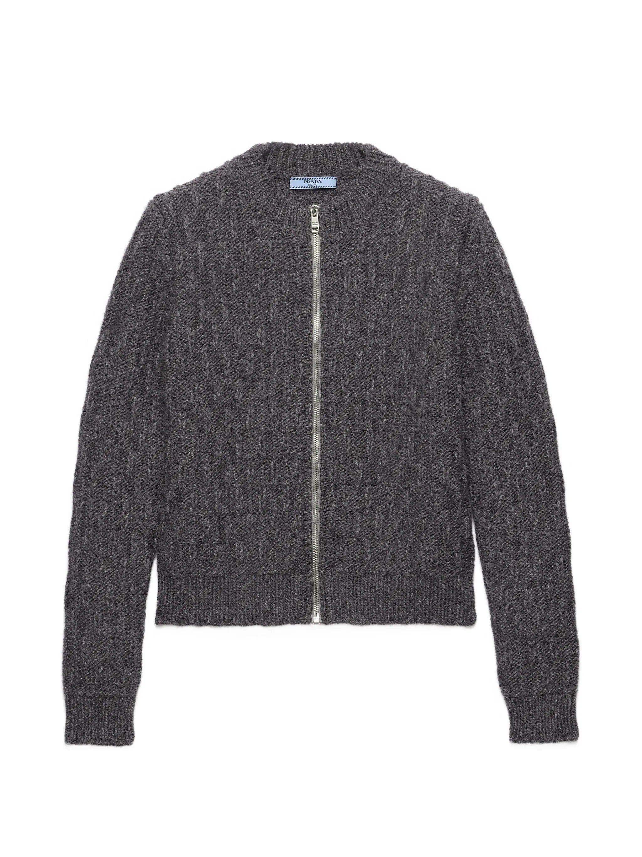 wool and alpaca cardigan