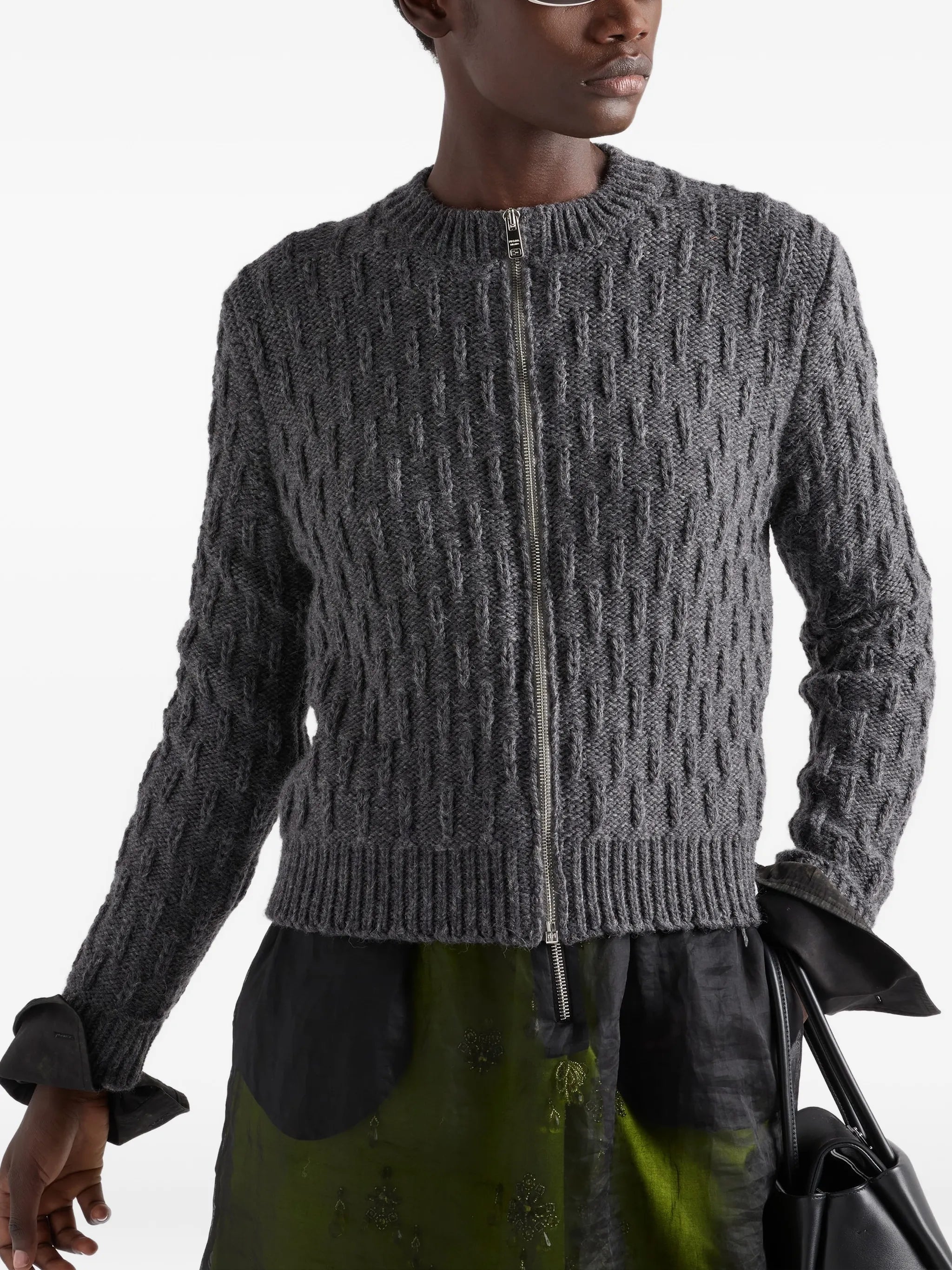 wool and alpaca cardigan
