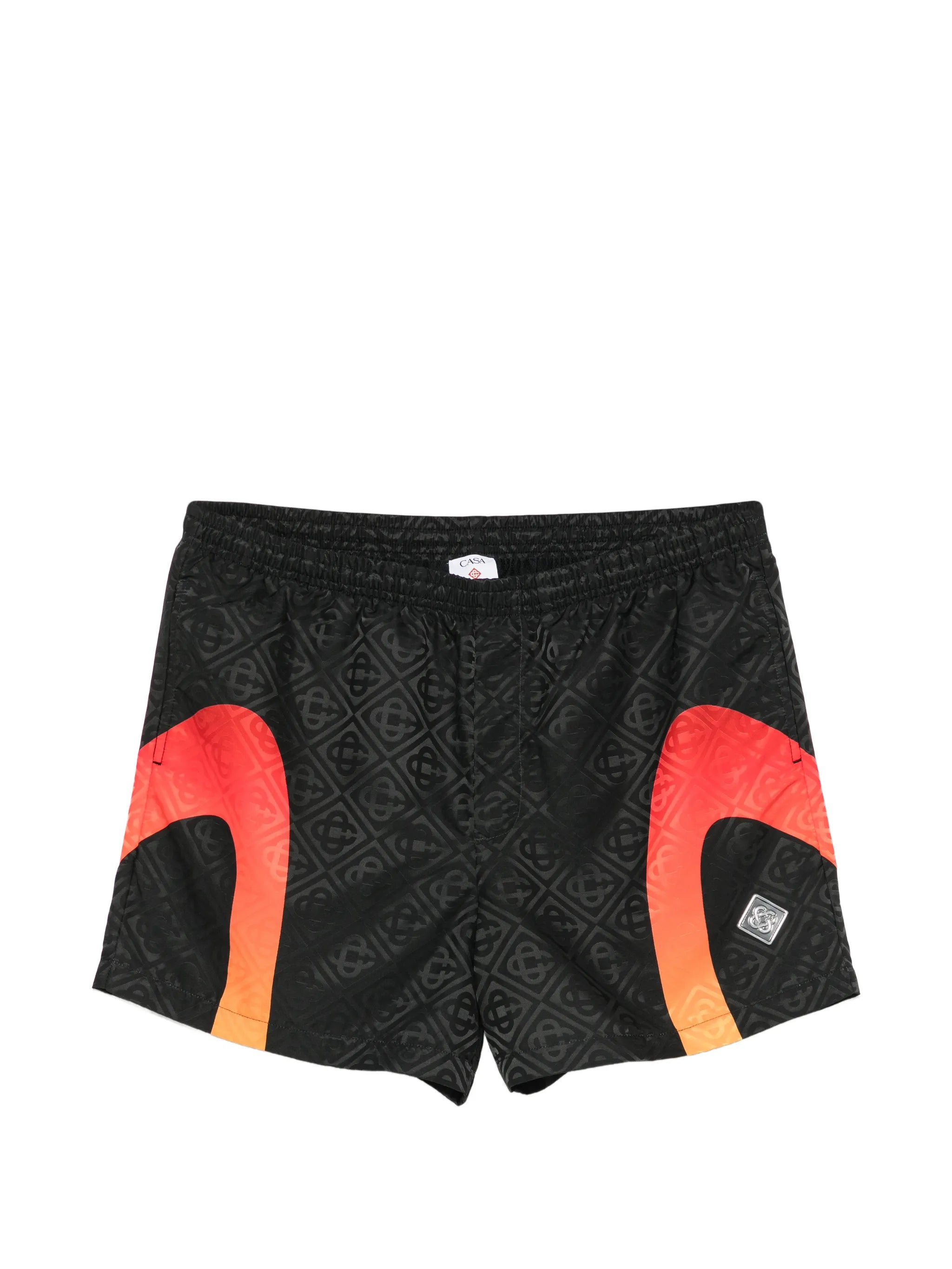 gradient jacquard swim shorts