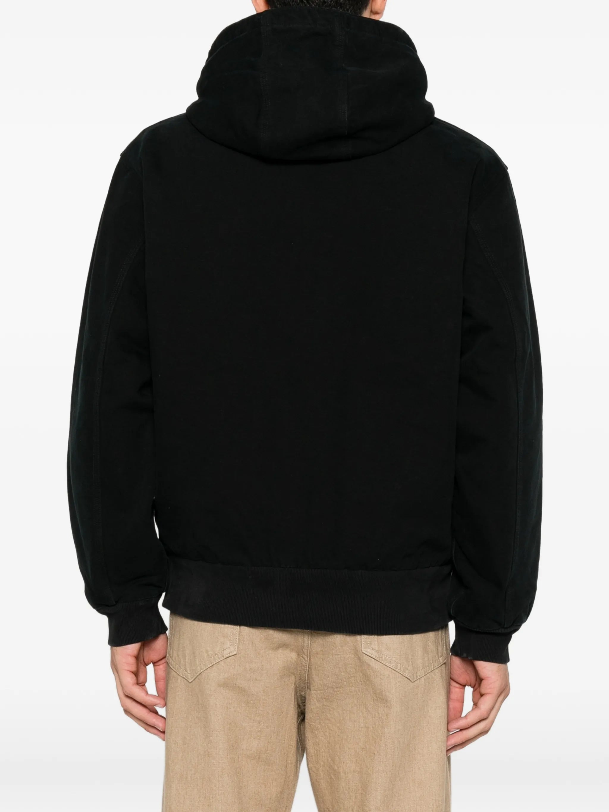 OG Active logo-patch hooded jacket