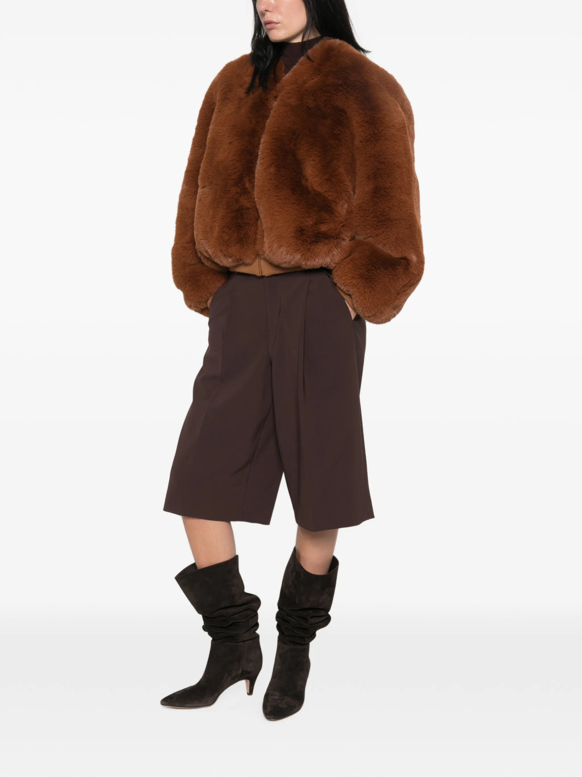 Senna faux-fur jacket