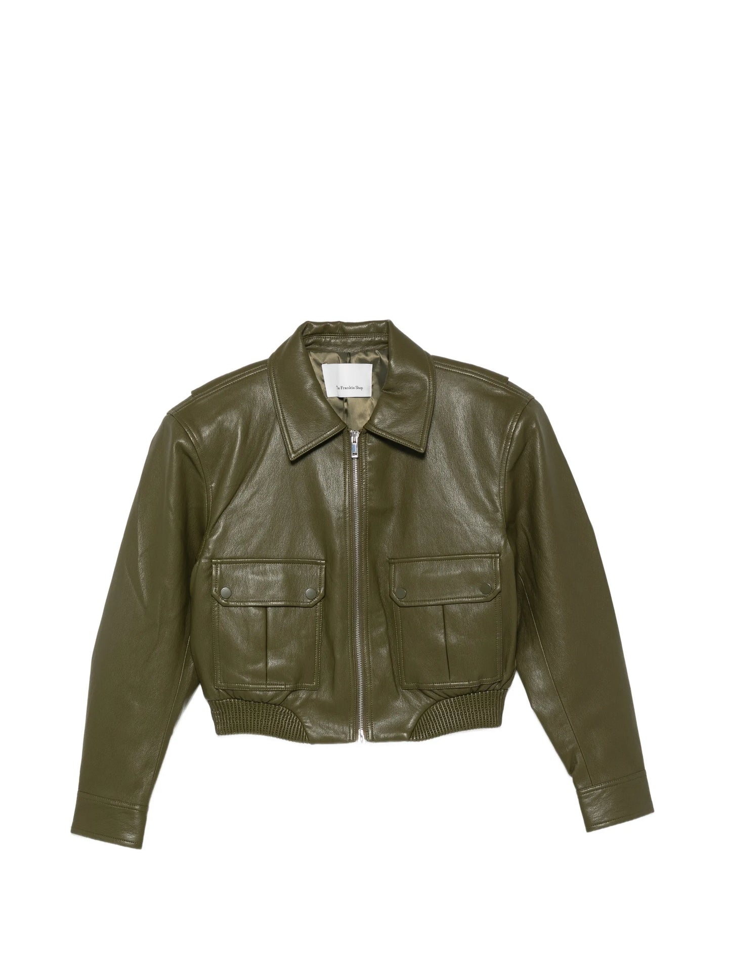 cropped zip-up jacket